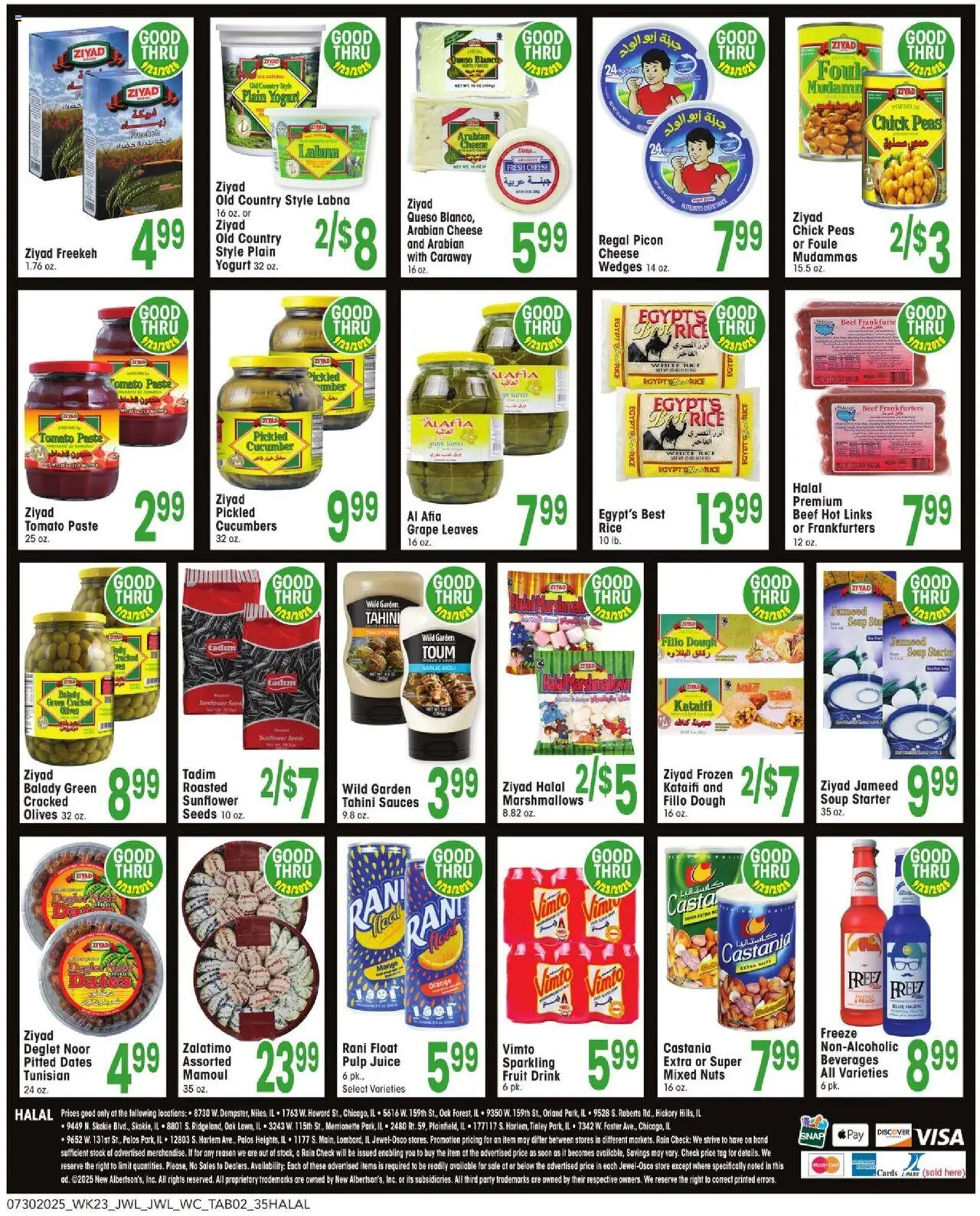 Jewel Osco Local Ad - valid from 30.07.2025 | Page: 2 | Products: Yogurt, Beef, Nuts, Peach