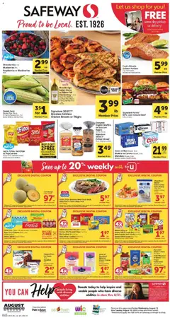 Preview of Safeway weekly ads valid from 13.08.2025