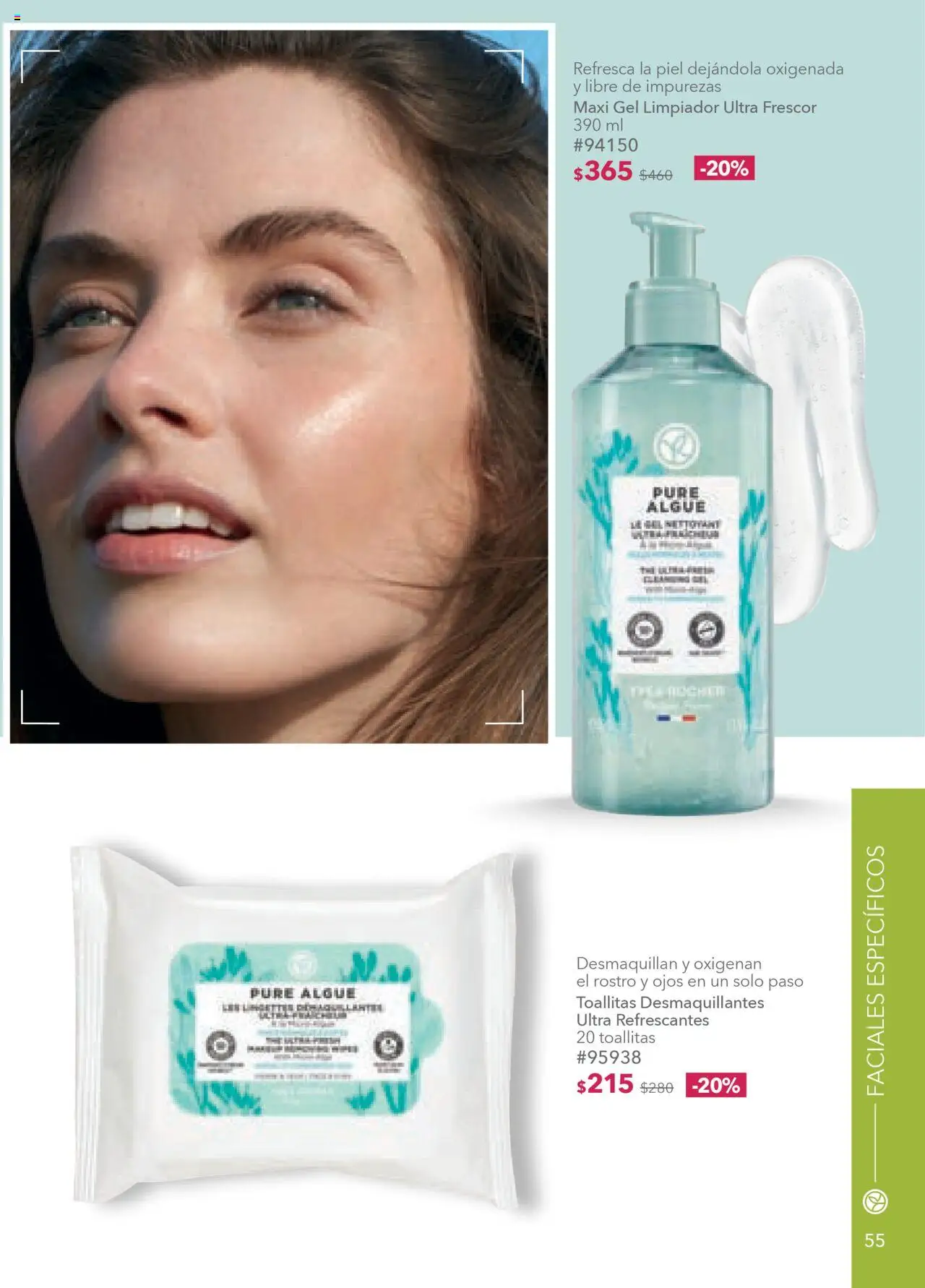 Nuevas ofertas de Yves Rocher válidas en toda la República Mexicana desde el 07.10.2025. ¡Encuentra las mejores ofertas en Yves Rocher - Campaña 14 2025! | Página: 55 | Productos: Toallitas desmaquillantes, Limpiador