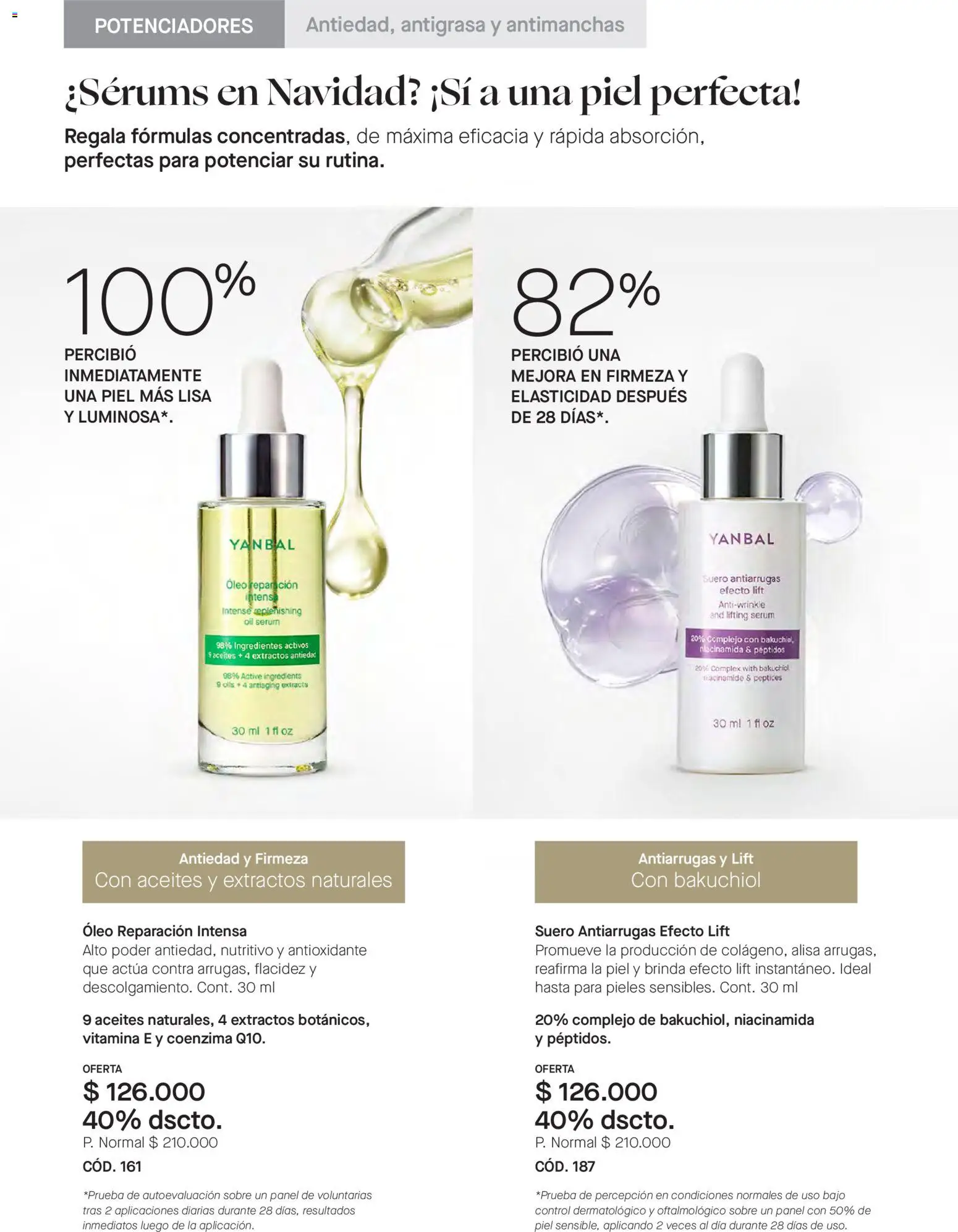 Yanbal revista - valida desde el 08.11.2025 | Página: 96 | Productos: Antigrasa, Serum, Sobre