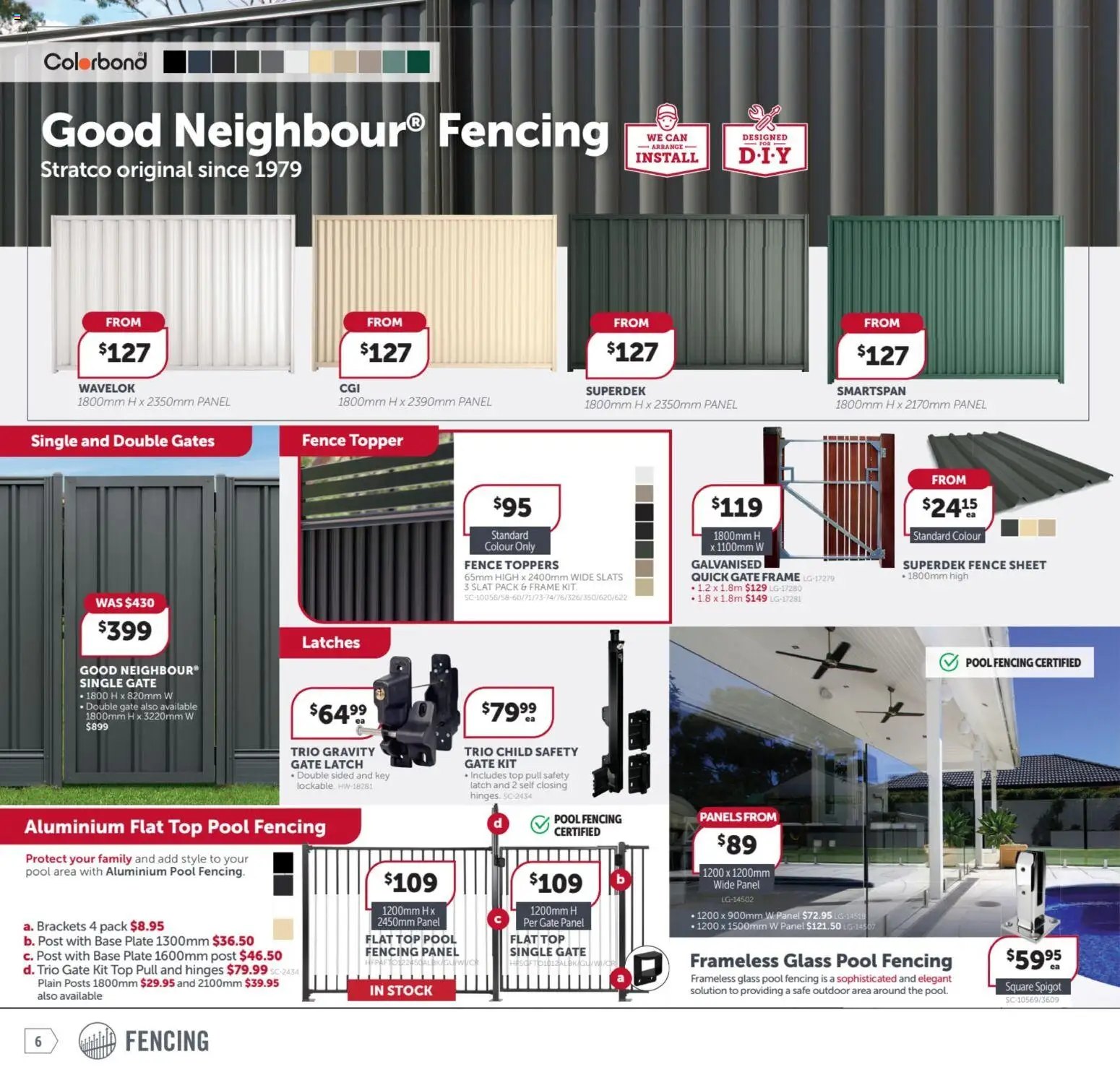 Stratco catalogue - valid from 23.01.2026 | Page: 6 | Products: Fence, Gate, Safe