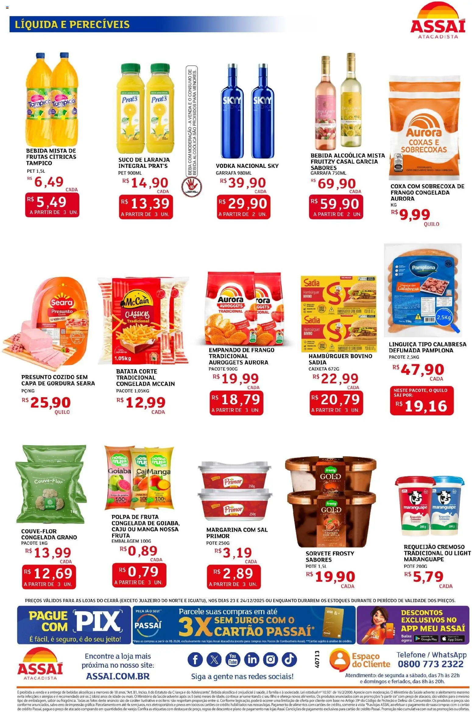 Assaí Atacadista Folheto - válido de 23.12.2025 | Página: 2 | Produtos: Goiaba, Linguiça, Pneus, Avelã