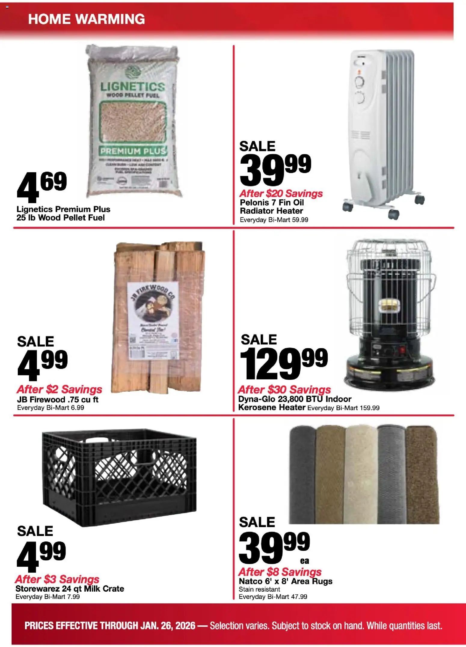 Bi-Mart Weekly Ad - valid from 20.01.2026 | Page: 10 | Products: Radiator, Milk, Oil