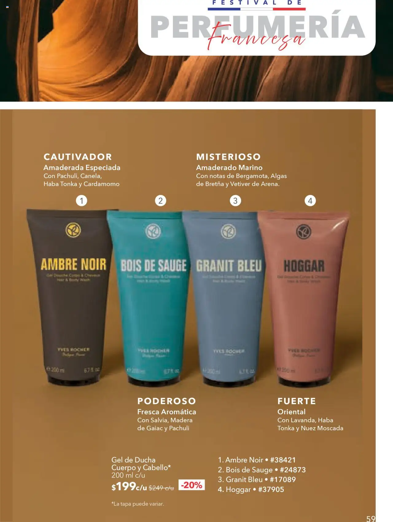 Nuevas ofertas de Yves Rocher válidas en toda la República Mexicana desde el 18.09.2025. ¡Encuentra las mejores ofertas en Yves Rocher - Campaña 13 2025! | Página: 61 | Productos: Nuez, Gel de ducha