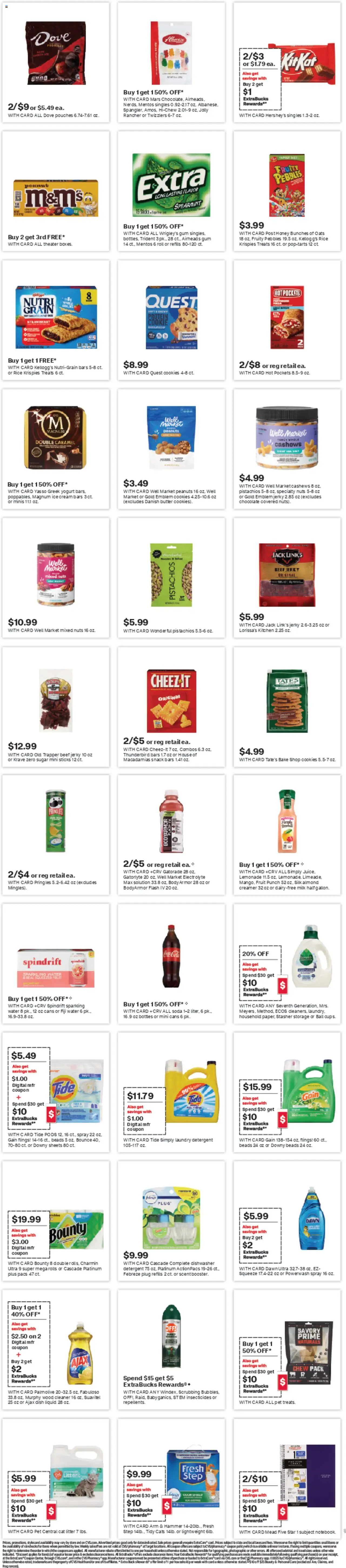 CVS Pharmacy Weekly Ad - valid from 24.08.2025 | Page: 15 | Products: Hammer, Milk, Chocolate, Pizza