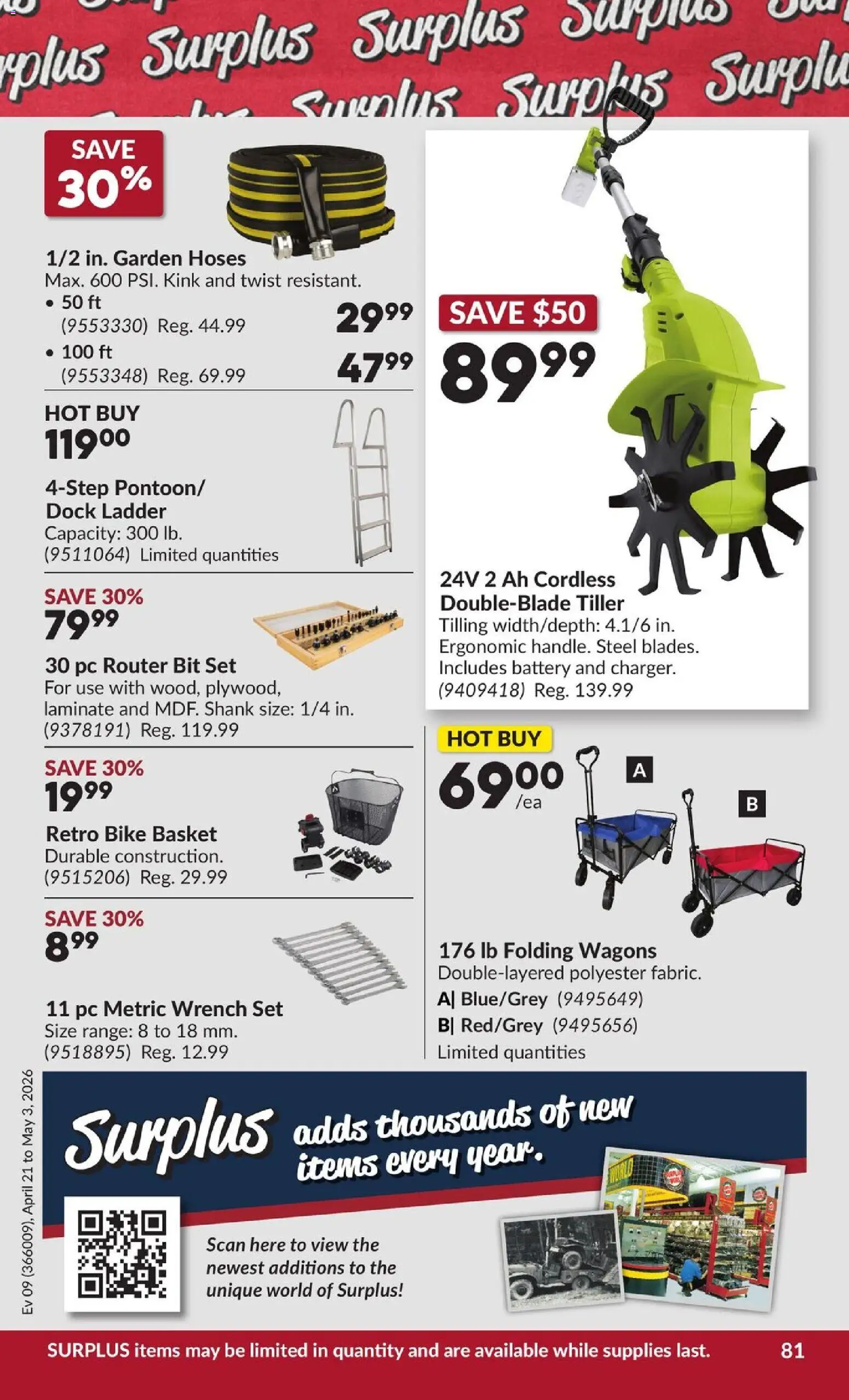 Princess Auto flyer valid from 21.04.2026 | Page: 86 | Products: PC, Battery, Basket