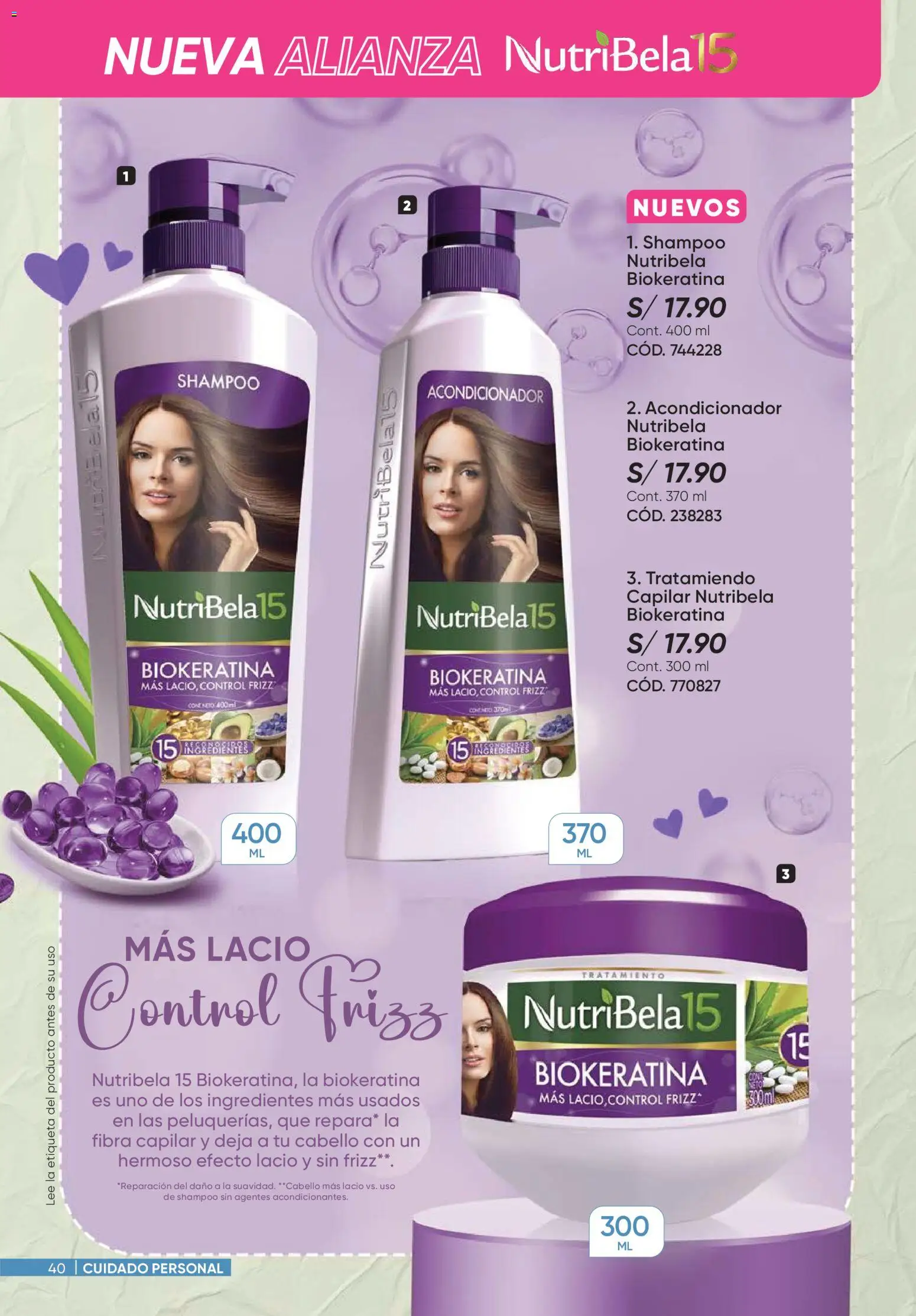 Catálogo Azzorti válido desde 07.01.2026 | Página: 40 | Productos: Shampoo, Acondicionador