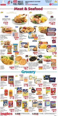 Preview of Ingles weekly ads valid from 28.11.2025 | Page: 3 | Products: Butter, Flakes, Seafood, Oven
