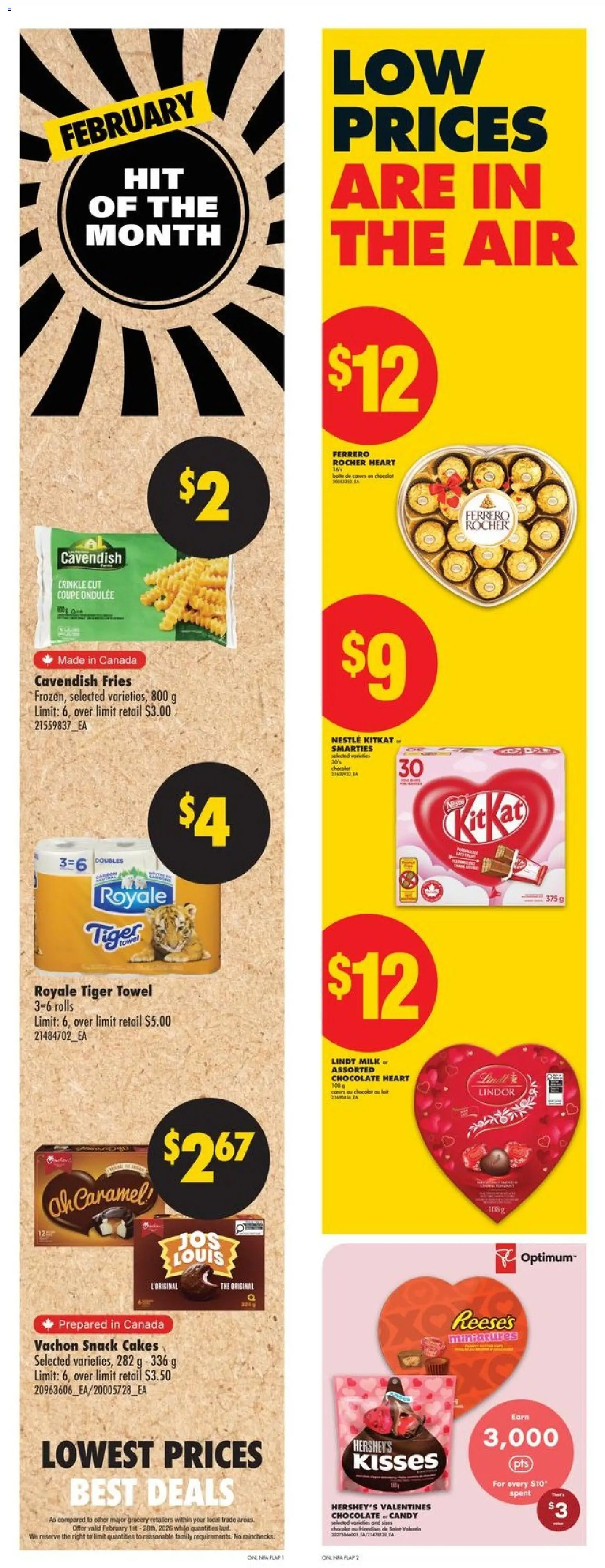 No Frills flyer valid from 12.02.2026 | Page: 7 | Products: Milk, Chocolate