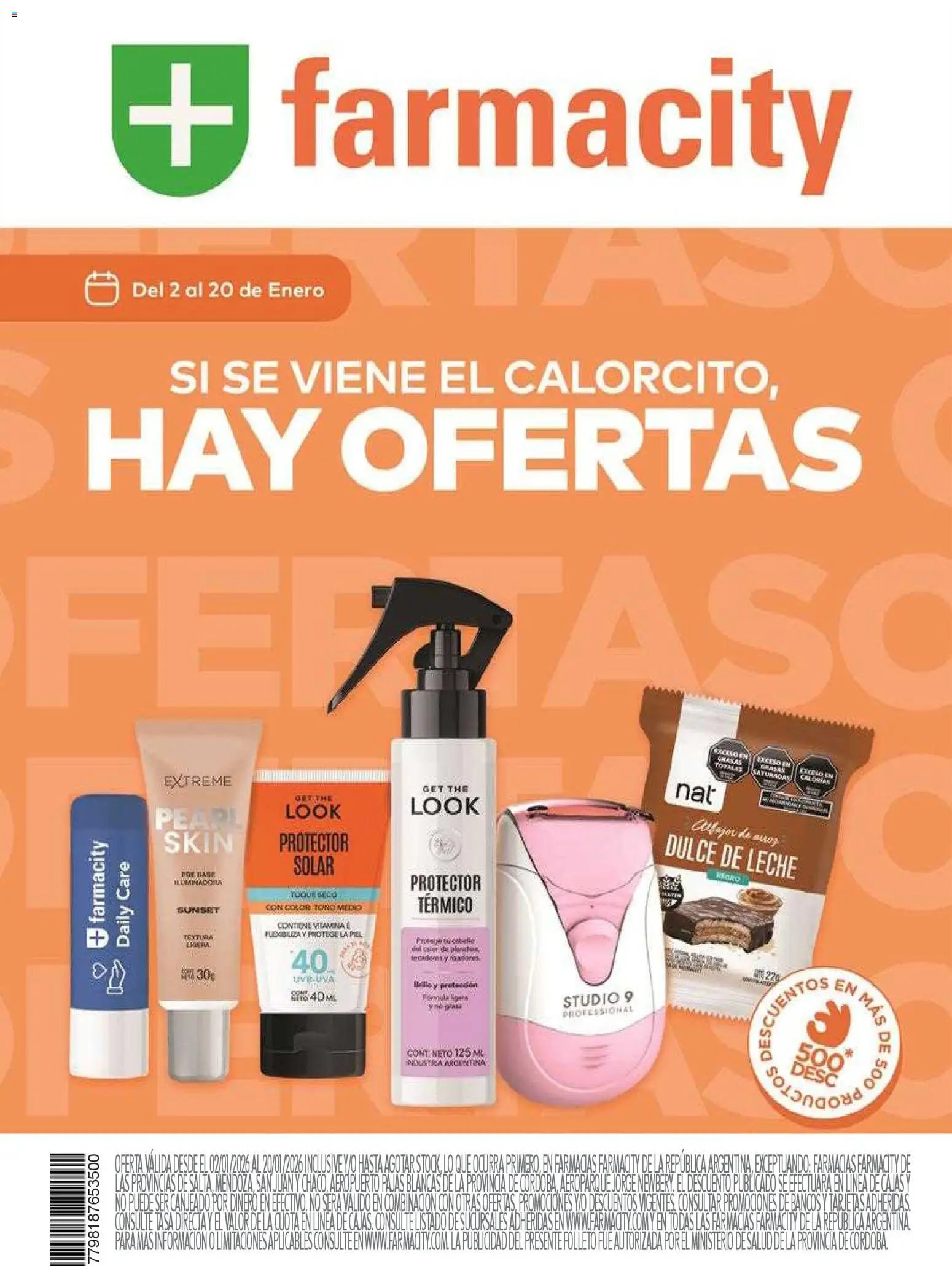 Farmacity catálogo │ válido desde el 02.01.2026 | Página: 1 | Productos: Dulce de leche, Leche, Alfajor