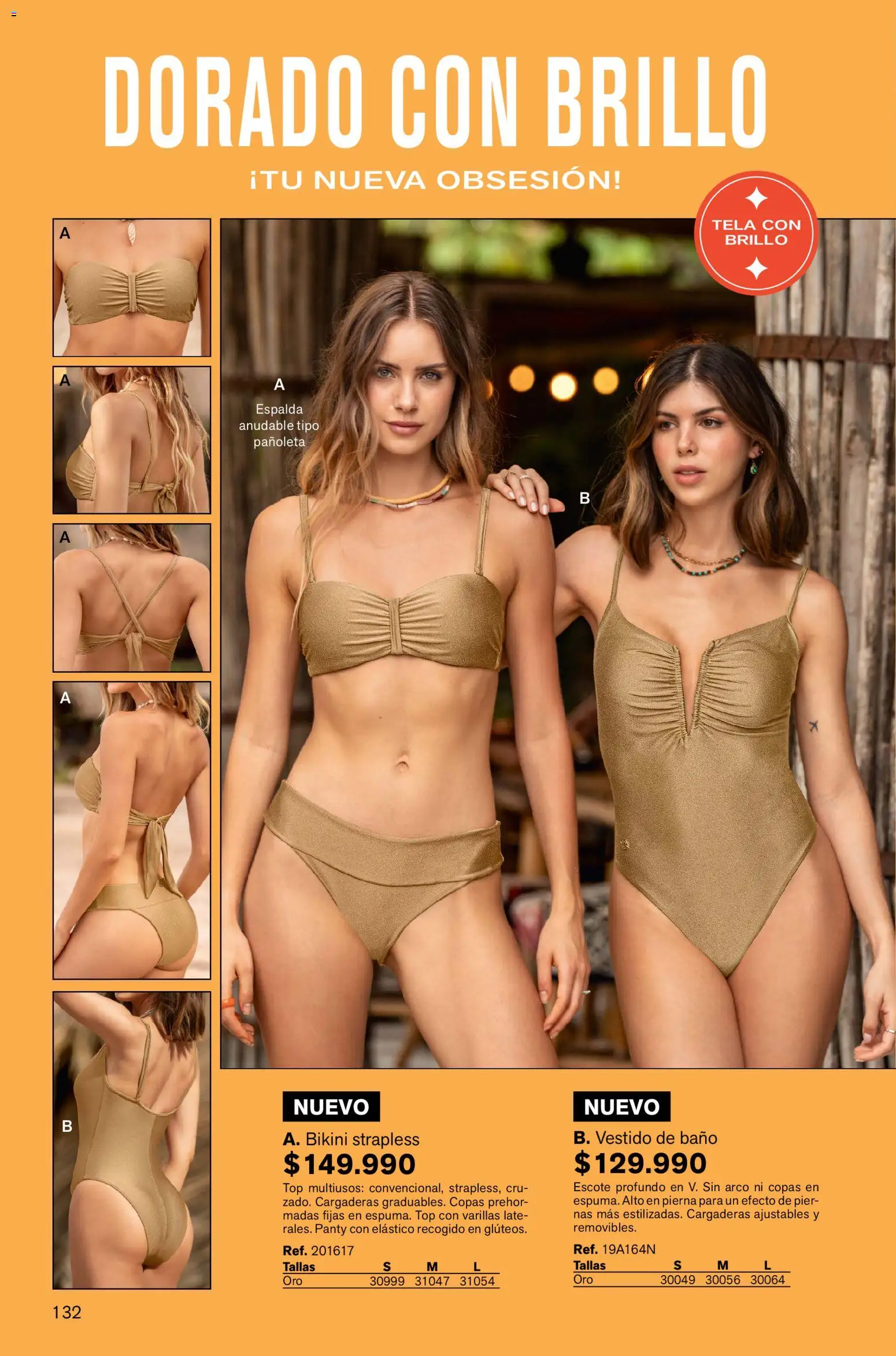 Leonisa revista - valida desde el 13.11.2025 | Página: 132 | Productos: Bikini, Brillo, Top, Vestido de baño