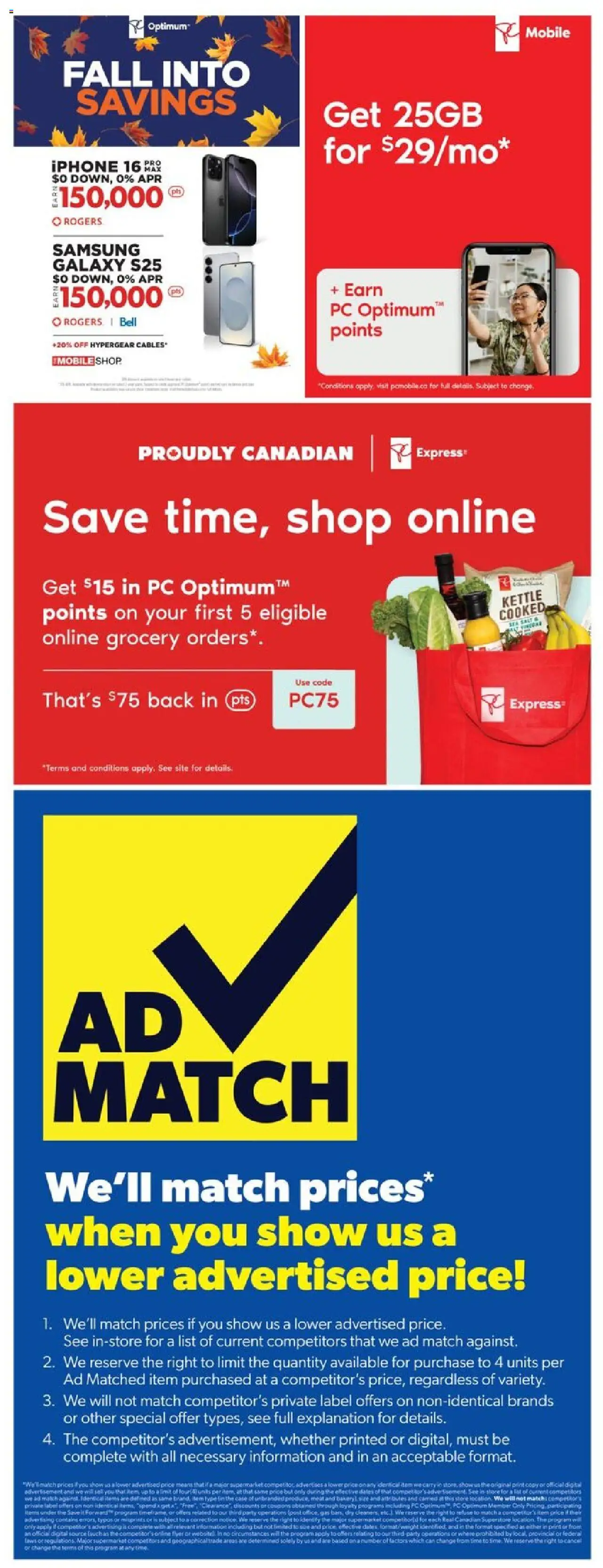 Real Canadian Superstore flyer valid from 25.09.2025 | Page: 44 | Products: PC, Case, Kettle
