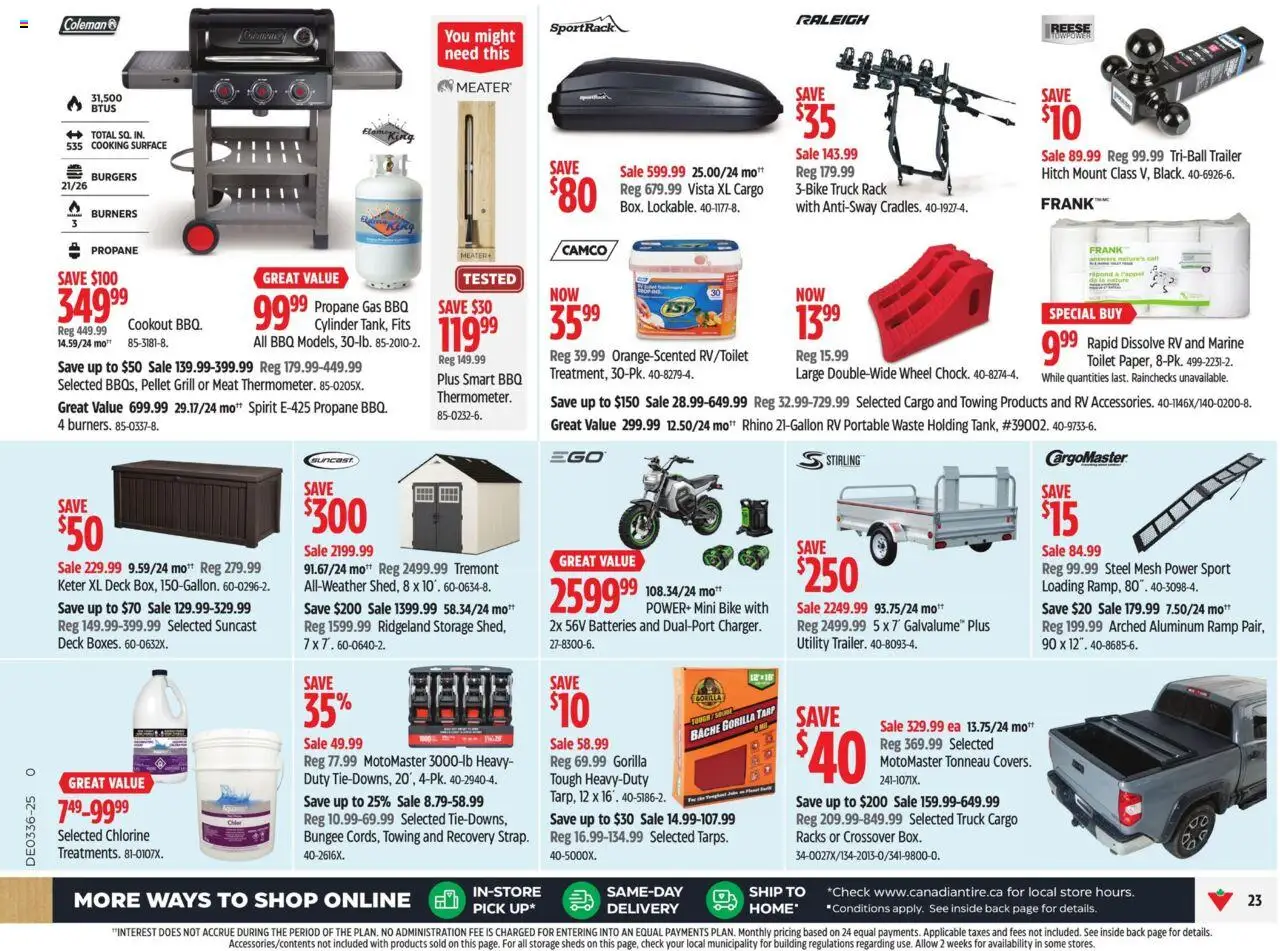 Canadian Tire flyer valid from 29.08.2025 | Page: 28 | Products: Grill