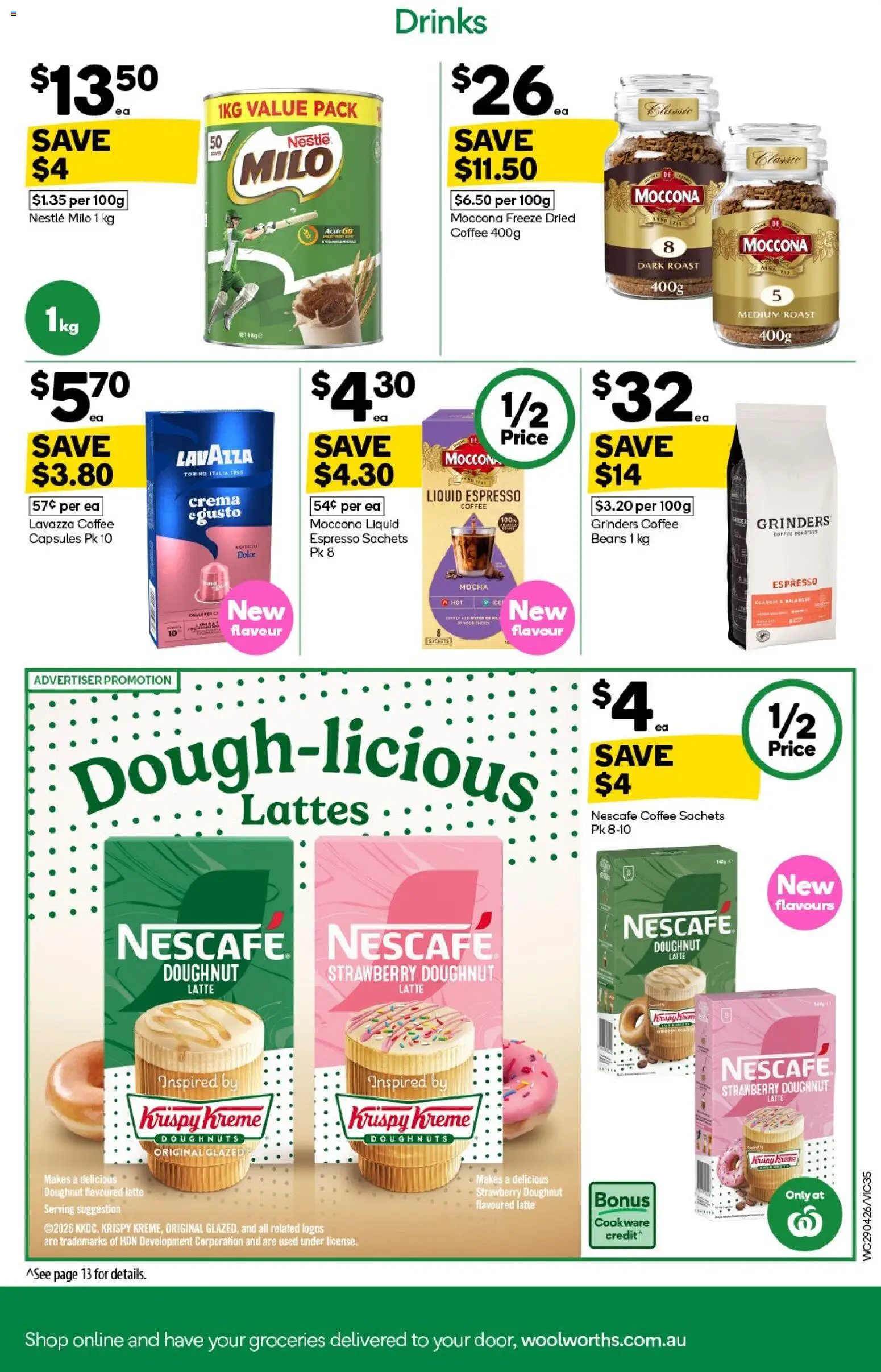 Woolworths catalogue - valid from 29.04.2026 | Page: 35 | Products: Coffee, Cookware, Moccona, Nescafe