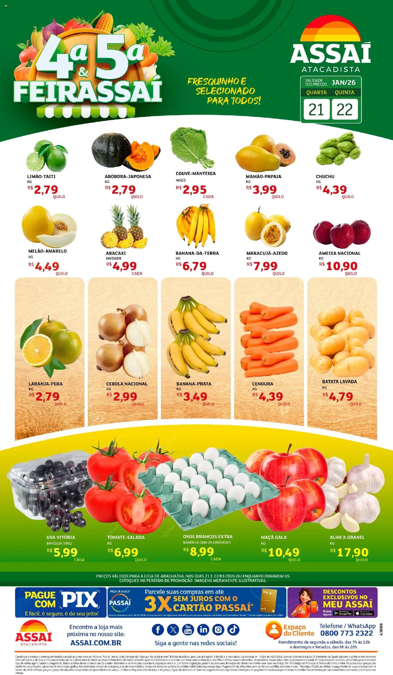 Assaí Atacadista Folheto - válido de 22.01.2026 | Página: 1