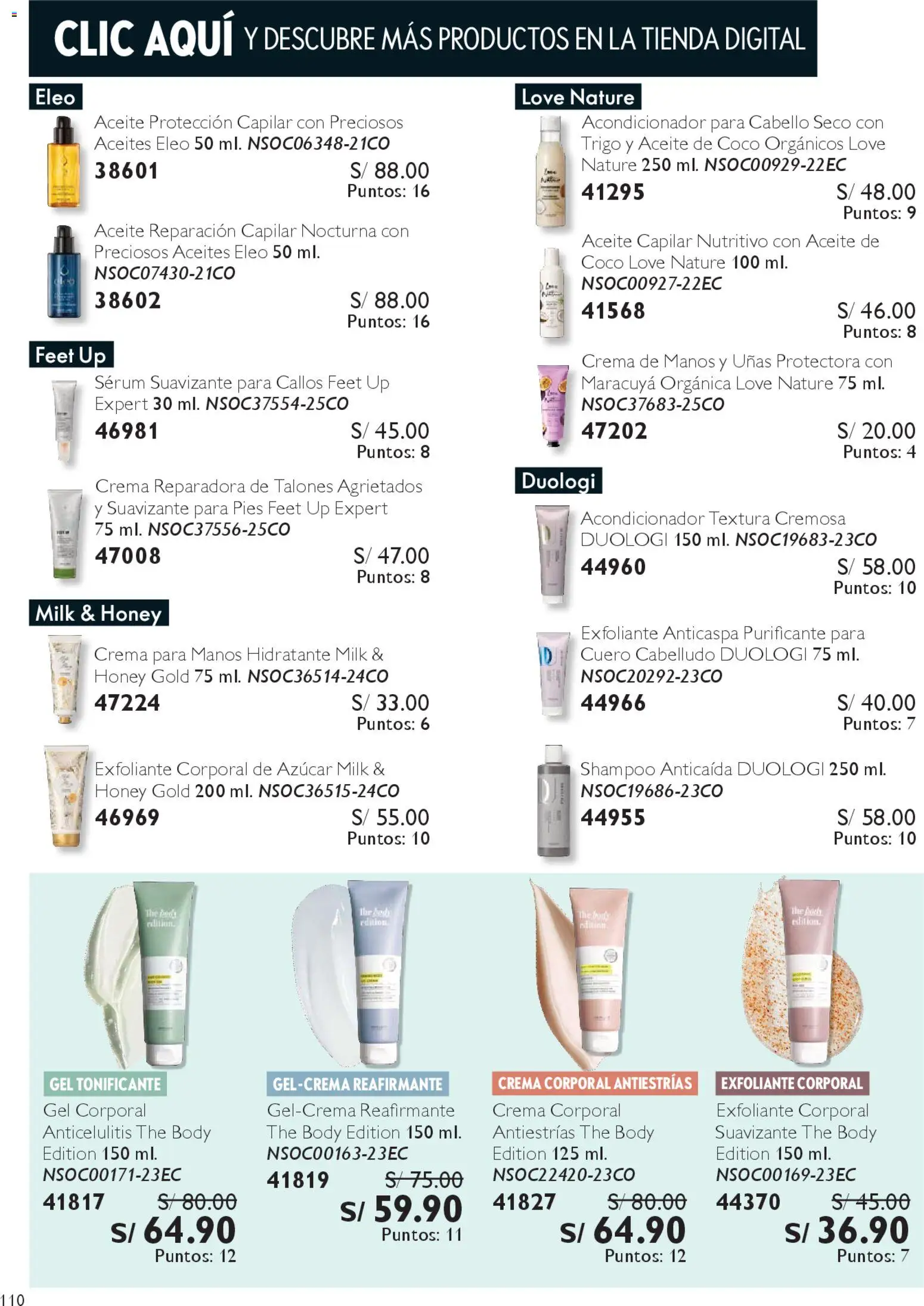 Catálogo Oriflame válido desde 06.12.2025 | Página: 110 | Productos: Exfoliante, Acondicionador, Crema de manos, Crema