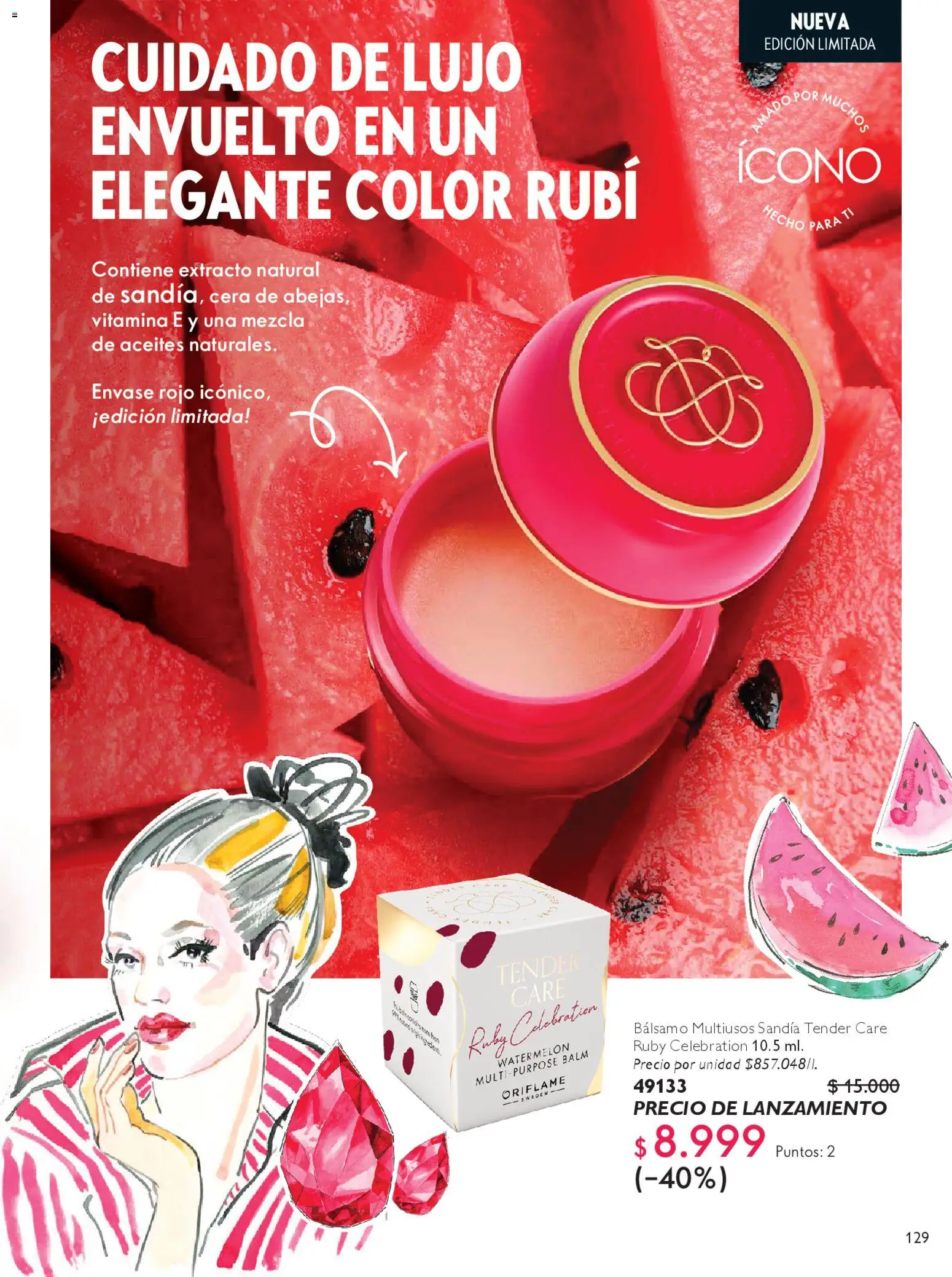 Oriflame revista - valida desde el 18.04.2026 | Página: 129 | Productos: Bálsamo, Cera