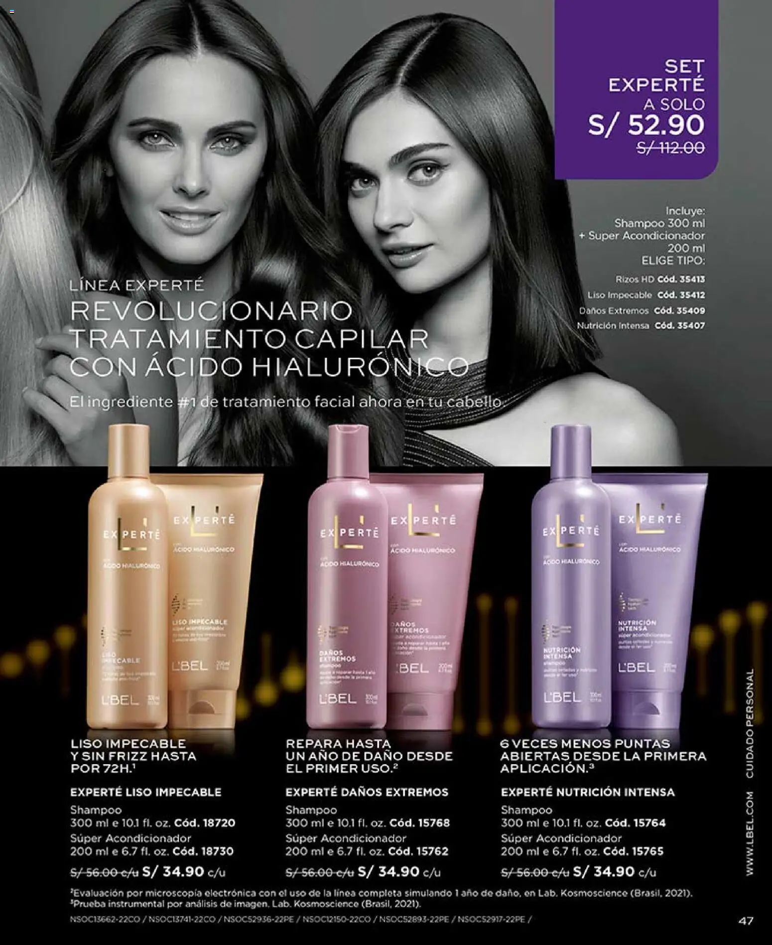 Catálogo L'Bel válido desde 25.04.2026 | Página: 49 | Productos: Shampoo, Acondicionador