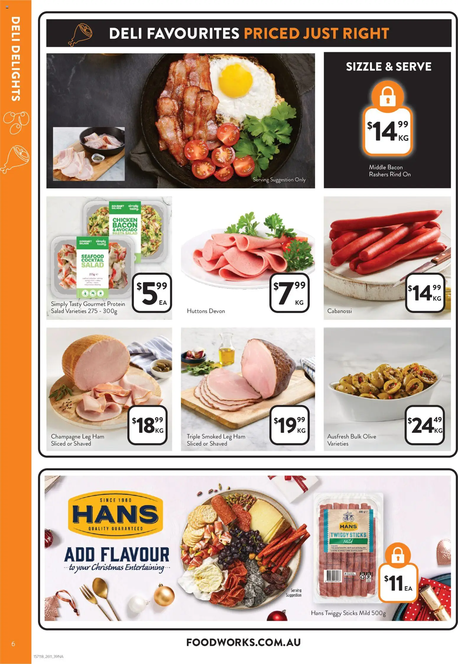 Foodworks catalogue - valid from 26.11.2025 | Page: 6 | Products: Chicken, Pasta, Avocado, Seafood