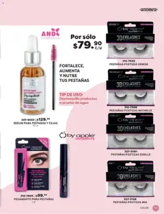 Nuevas ofertas de Andrea válidas en toda la República Mexicana desde el 13.07.2025. ¡Encuentra las mejores ofertas en Andrea - Catálogo Beauty Campaña 4! | Página: 33 | Productos: Pincel, Desmaquillante, Pegamento, Pestañas postizas