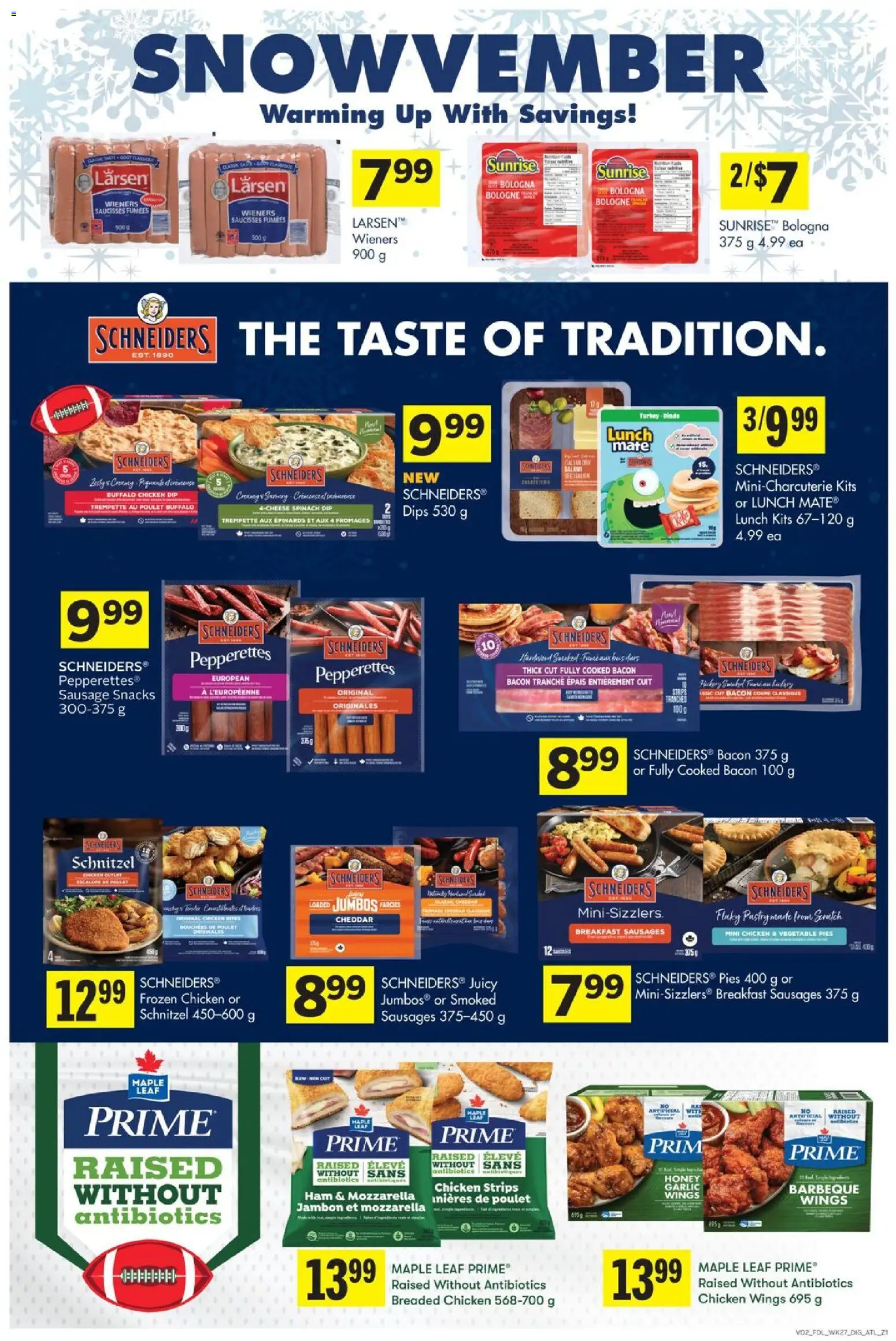 Foodland flyer valid from 30.10.2025 | Page: 14 | Products: Chicken wings, Salami, Ham, Chicken