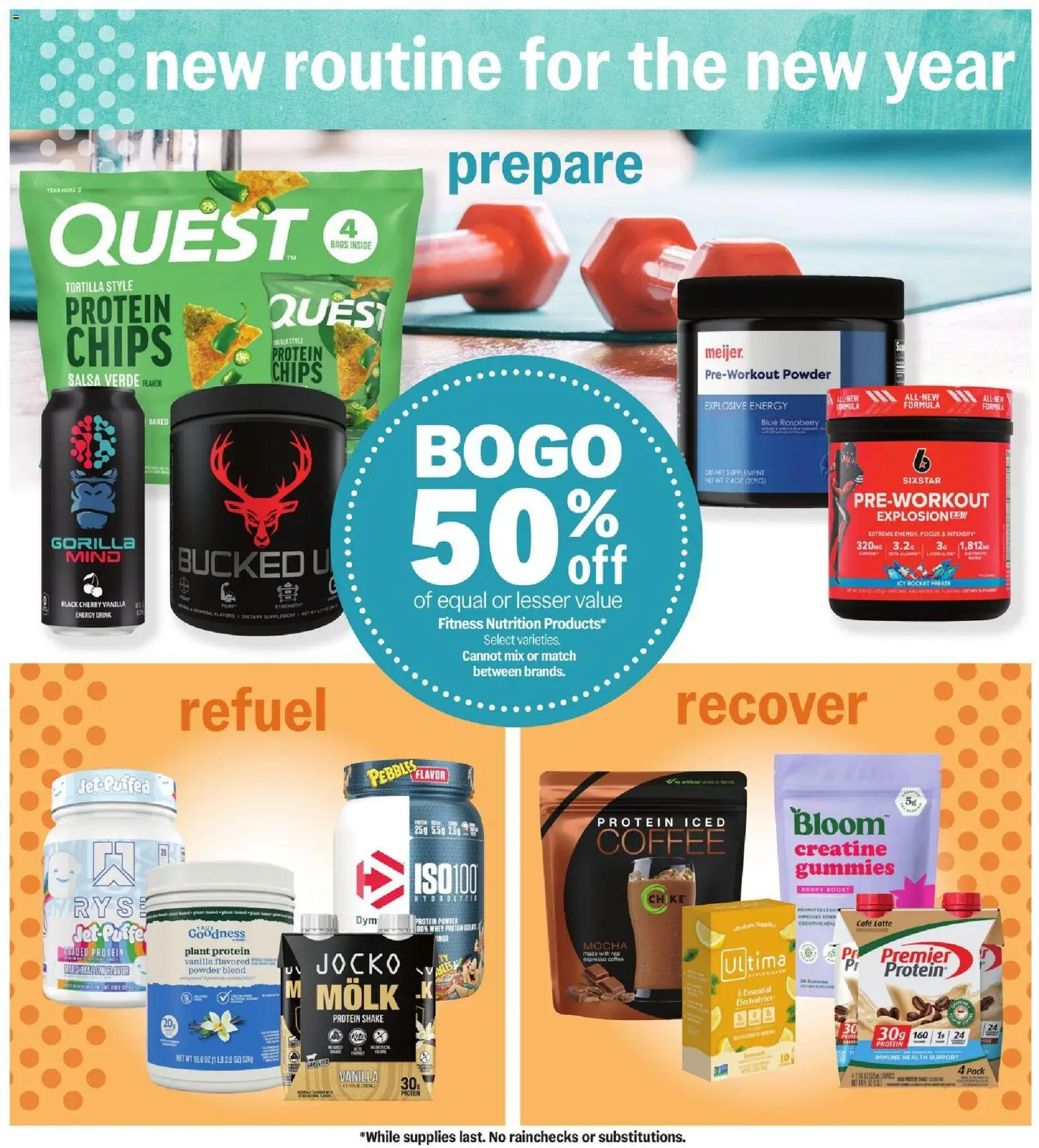 Meijer Revitalize Your Resolutions - valid from 26.12.2025 | Page: 4 | Products: Creatine, Powder, Chips, Raspberry