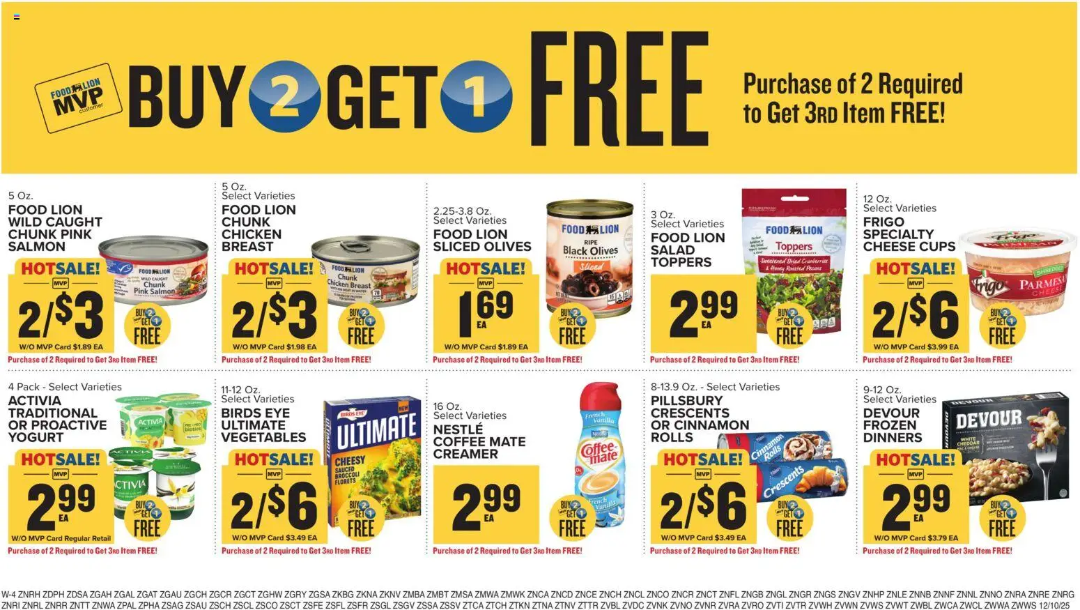 Food Lion Weekly Ad - valid from 10.12.2025 | Page: 21 | Products: Broccoli, Yogurt, Vegetables, Toppers