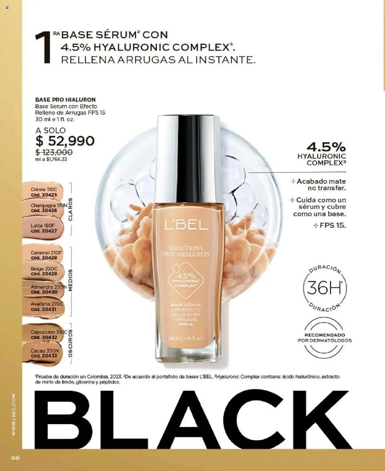 L'Bel revista - valida desde el 24.09.2025 | Página: 98 | Productos: Almendra, Serum