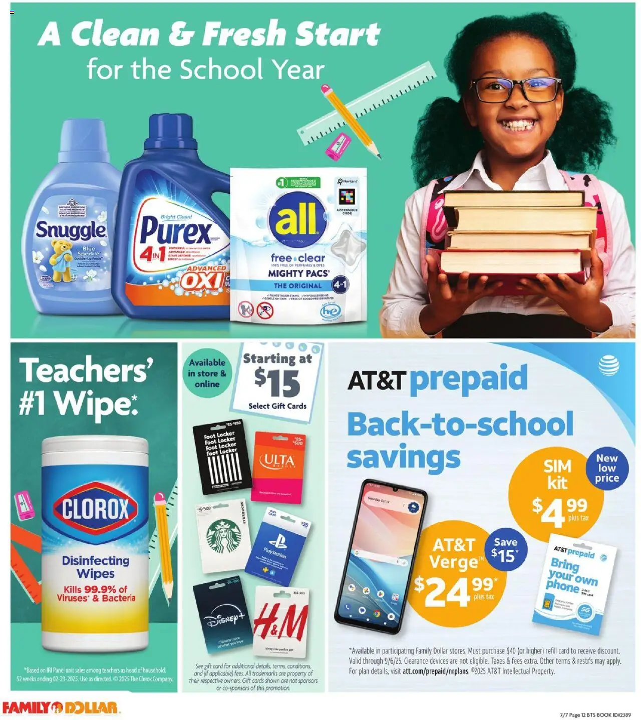 Family Dollar Back to School - valid from 07.07.2025 | Page: 12 | Products: Phone, Playstation
