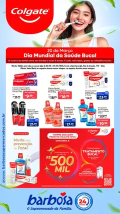 Barbosa Supermercados ofertas Colgate - Pré-Visualização do folheto da loja Barbosa Supermercados, válido de 06.03.2026