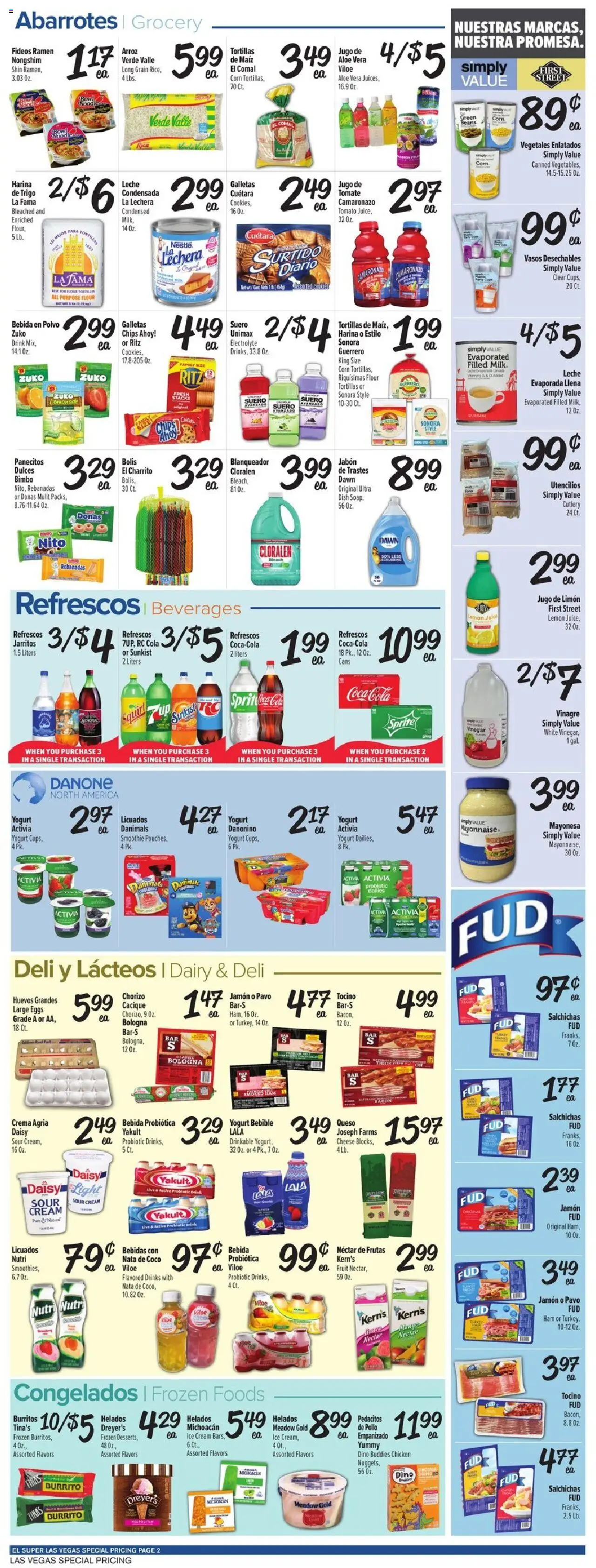 El Super Weekly Ad - NV - valid from 03.09.2025 | Page: 2 | Products: Cheese, Ham, Rice, Ice cream