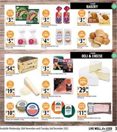 Preview of Supabarn  Catalogue  - valid from 26.11.2025 | Page: 3 | Products: Milk, Cheese, Muffins, Waffles
