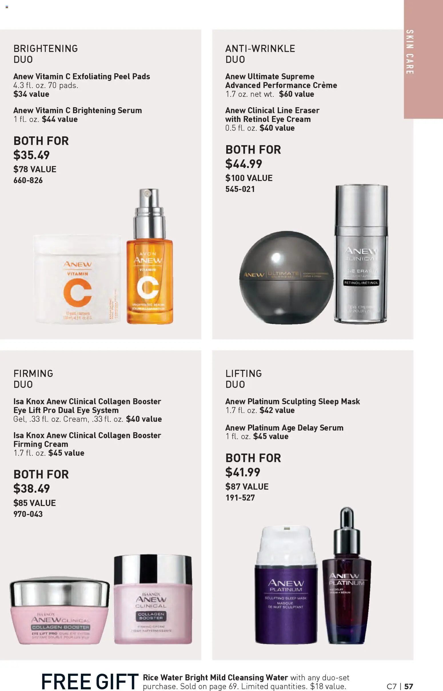 Avon Brochure - valid from 25.03.2026 | Page: 57 | Products: Vitamin, Eye Cream, Rice, Pads