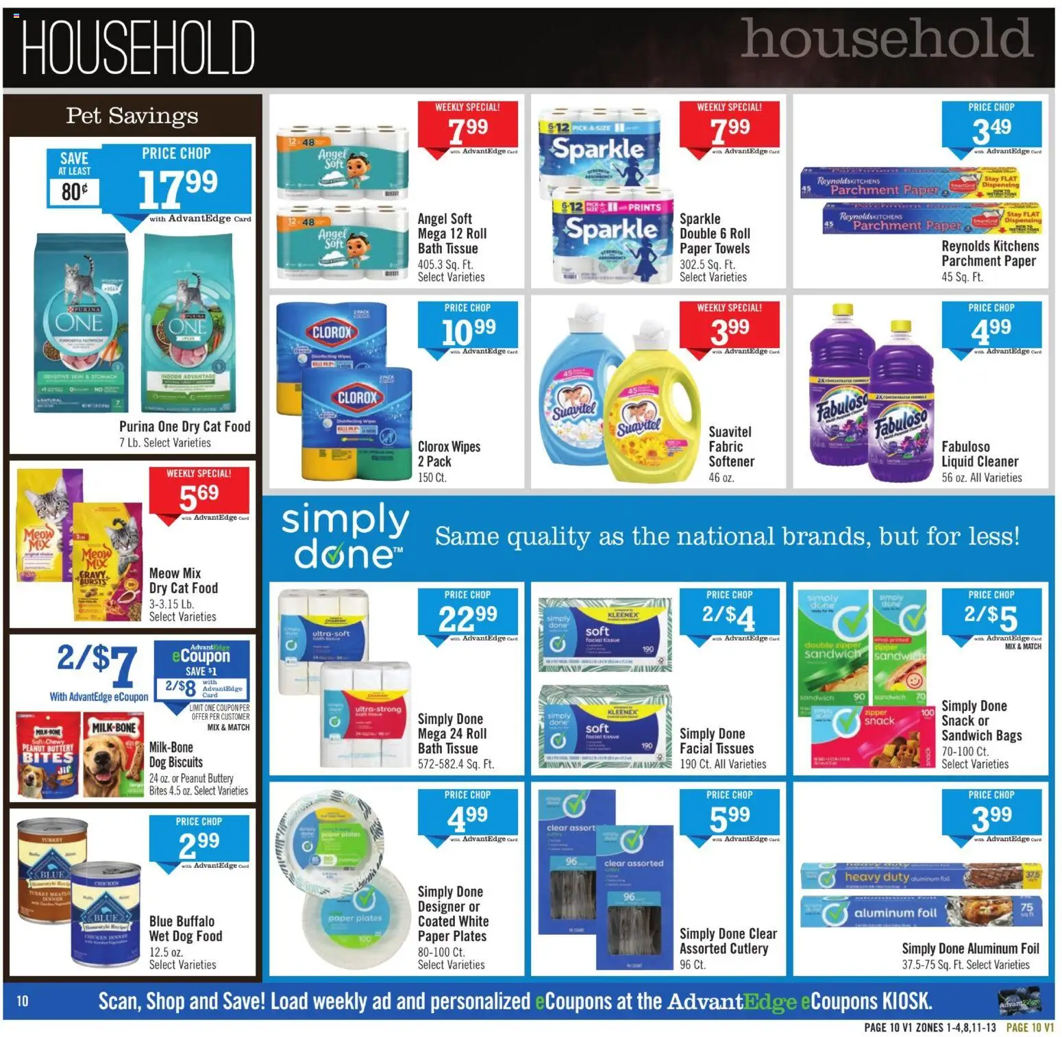 Price Chopper Weekly Ad - valid from 08.03.2026 | Page: 10 | Products: Bath, Dog Food, Cat Food