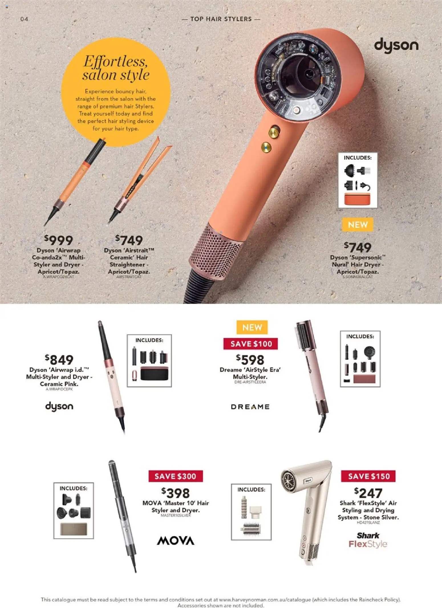 Harvey Norman catalogue - valid from 24.04.2026 | Page: 4 | Products: Device, Dryer, Hair dryer