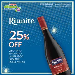 Vista previa de Bodegas Alianza catálogo Vino Riunite Lambrusco Frizzante Emilia, nuevo folleto de la tienda, válido en México a partir del 06.11.2025
