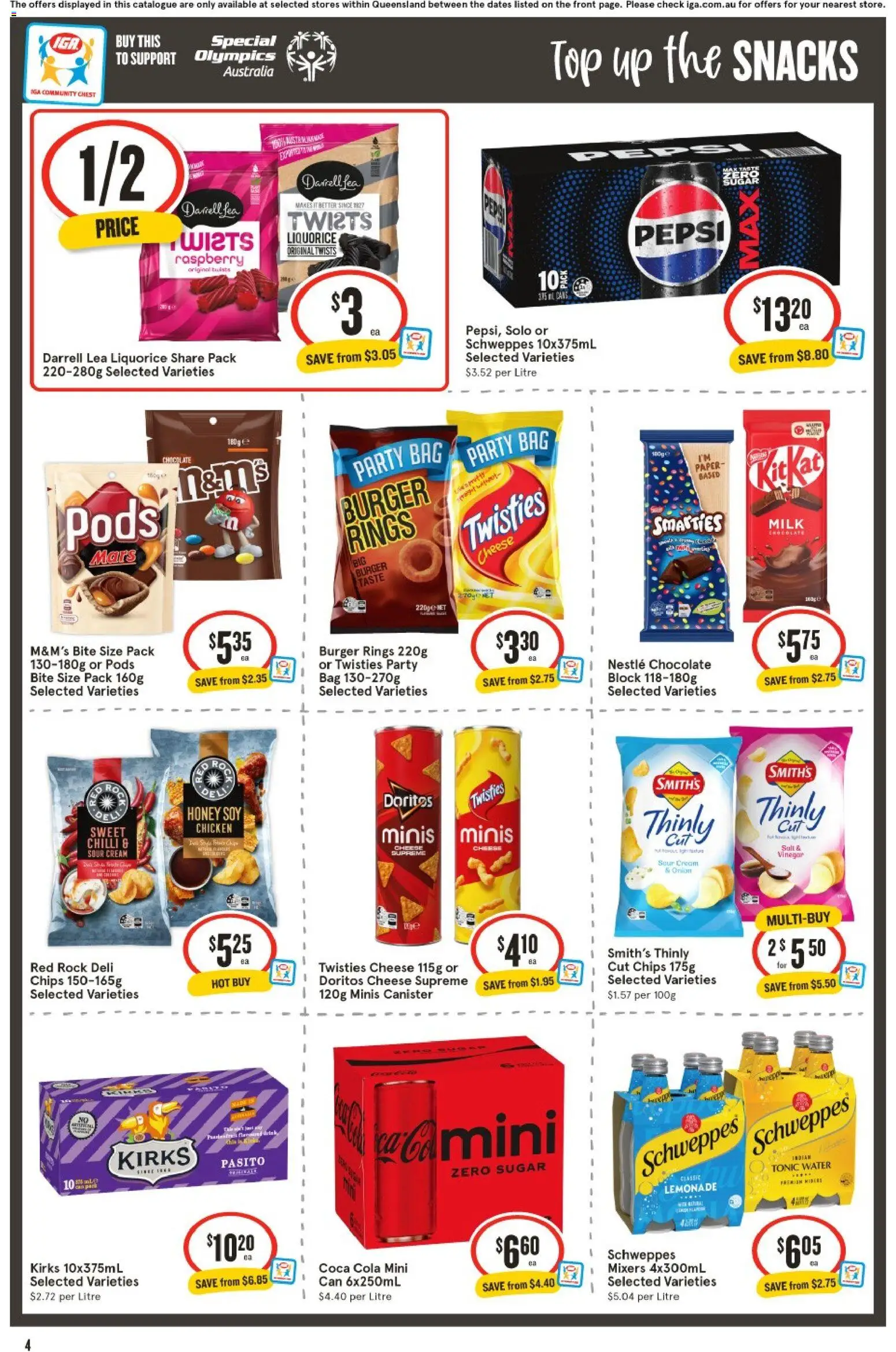 IGA catalogue - valid from 29.04.2026 | Page: 3 | Products: Cheese, Chocolate, Honey, Sugar