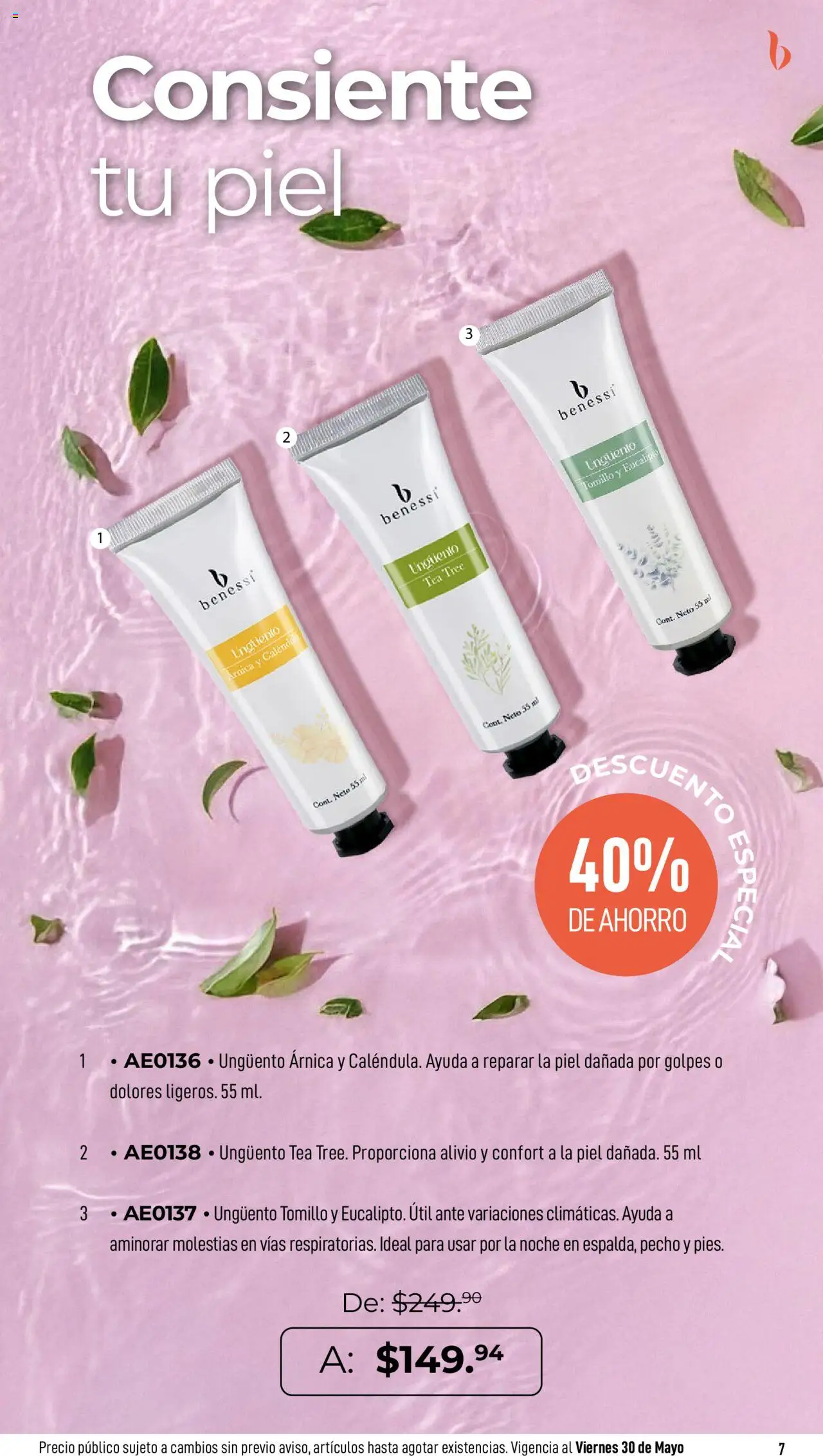 Nuevas ofertas de Home Interiors válidas en toda la República Mexicana desde el 19.05.2025. ¡Encuentra las mejores ofertas en Home Interiors catálogo Benessi! | Página: 7