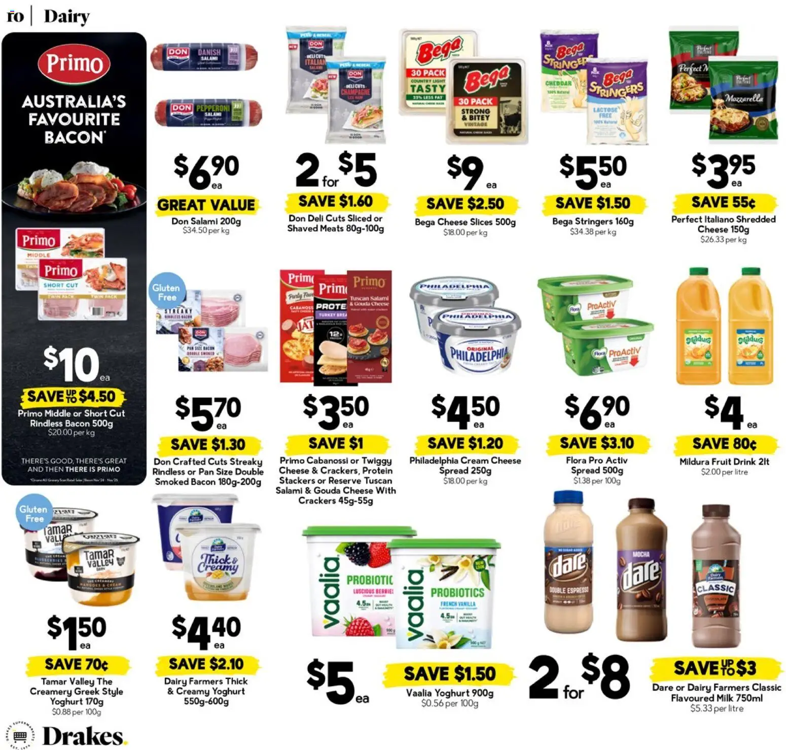 Drakes catalogue - valid from 15.04.2026 | Page: 10 | Products: Bacon, Crackers, Dairy, Yoghurt