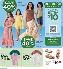Preview of Fry's Food weekly ads valid from 01.04.2026 | Page: 2 | Products: Skirts, Shorts, Sandals