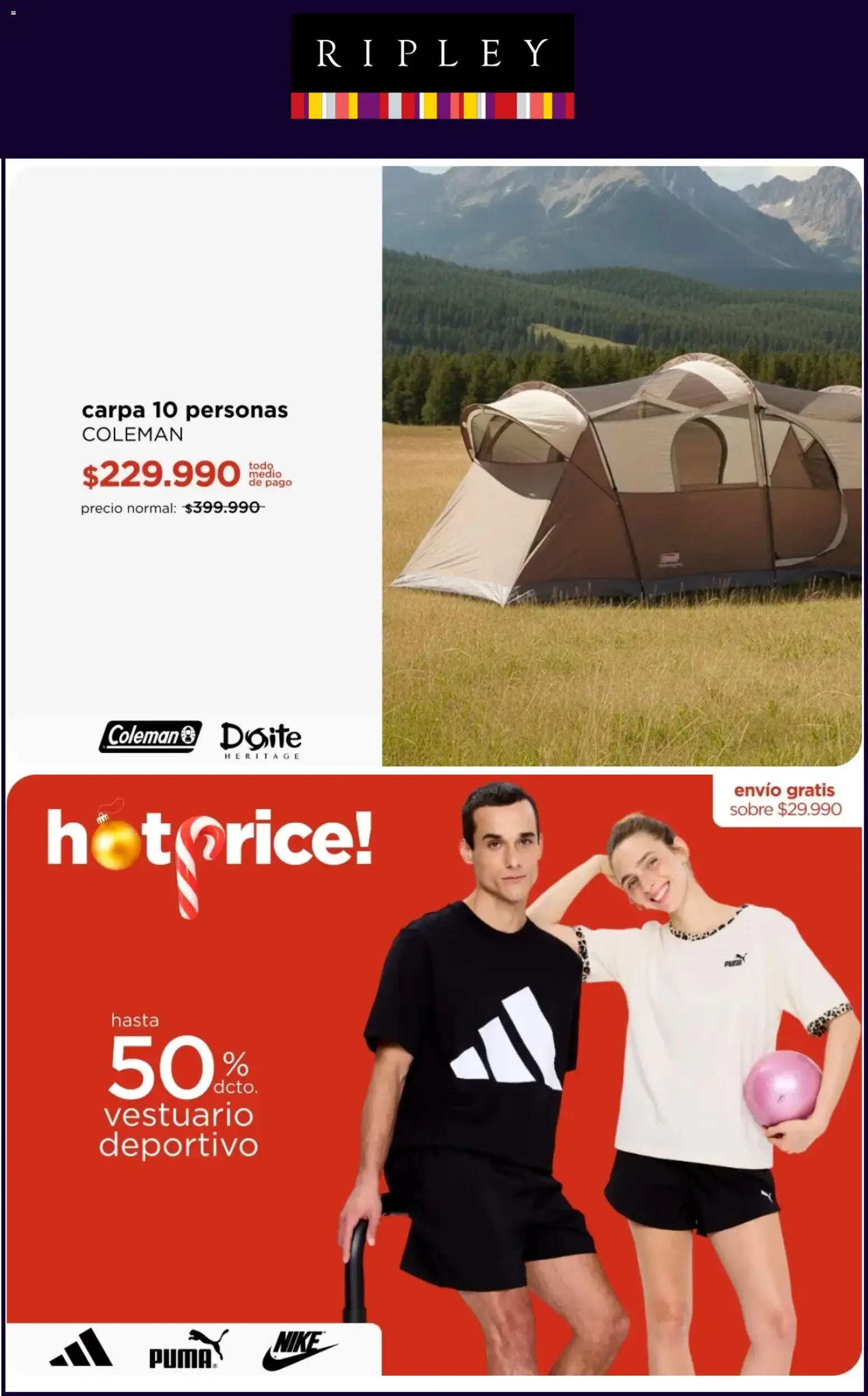 Ripley ofertas  │ válido desde el 16.12.2025 | Página: 4 | Productos: Carpa, Sobre