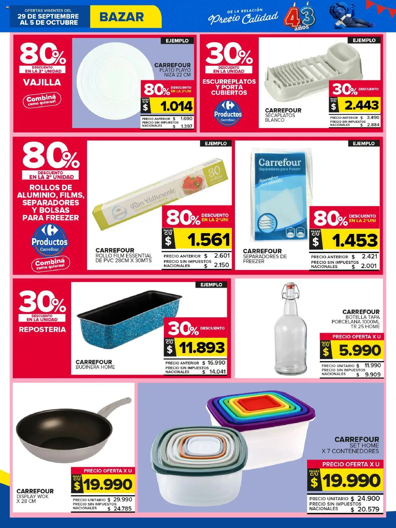 Carrefour Maxi catálogo │ válido desde el 30.09.2025 | Página: 22 | Productos: Budinera, Botella, Wok, Freezer