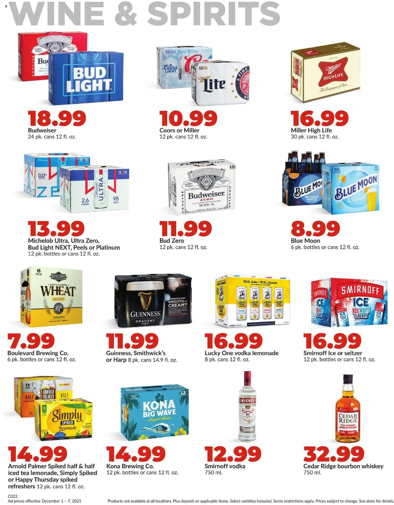 HyVee Weekly Ad - valid from 01.12.2025 | Page: 38 | Products: Ridge, Wine, Tea, Vodka