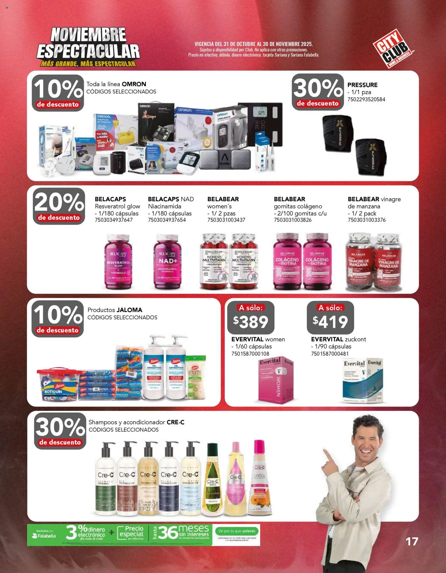 Nuevas ofertas de City Club válidas en toda la República Mexicana desde el 31.10.2025. ¡Encuentra las mejores ofertas en City Club Buen Fin! | Página: 17 | Productos: Vinagre, Manzana, Acondicionador, Gomitas