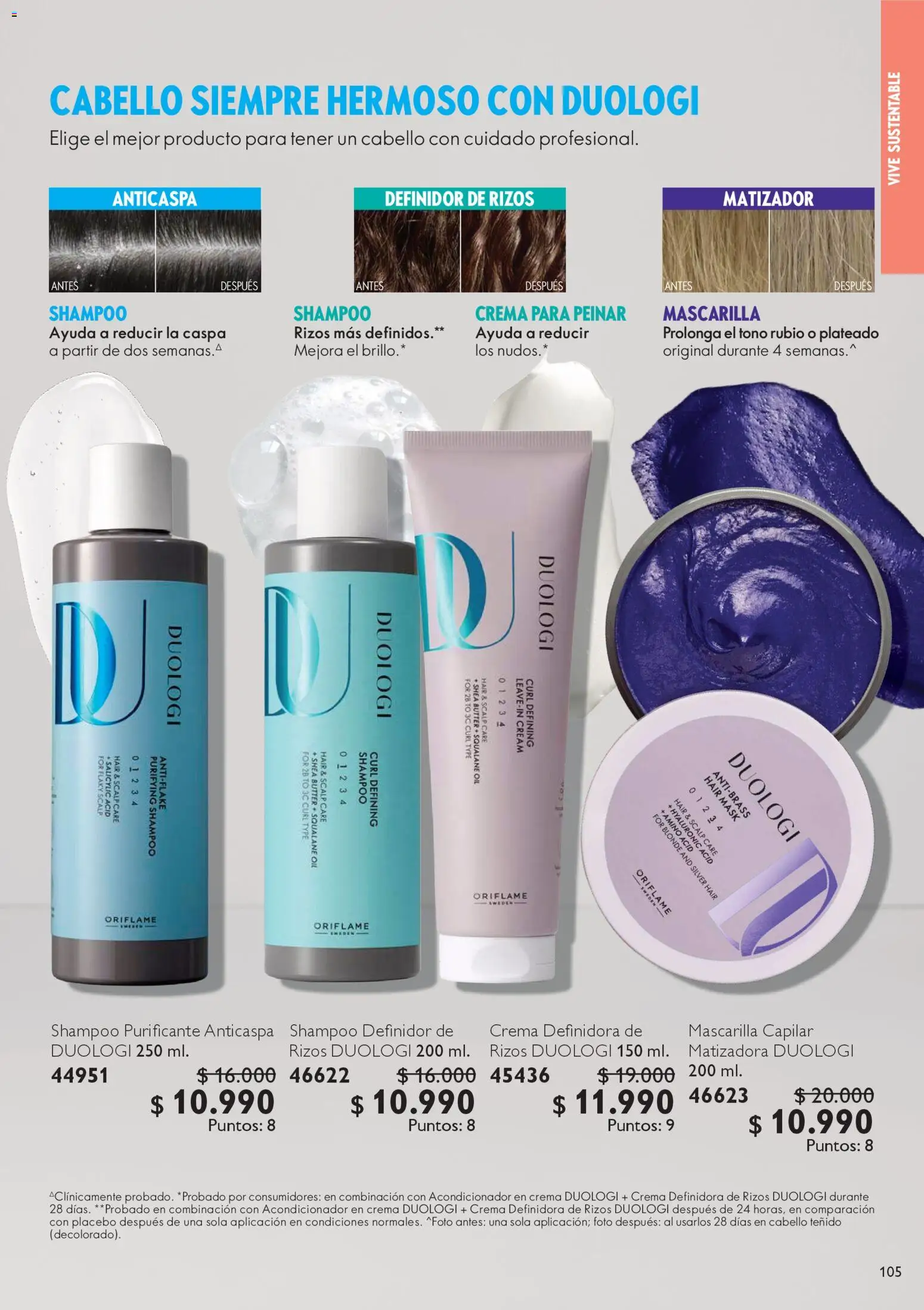 Oriflame catálogo │ válido desde el 06.12.2025 | Página: 105 | Productos: Brillo, Acondicionador, Mascarilla, Shampoo