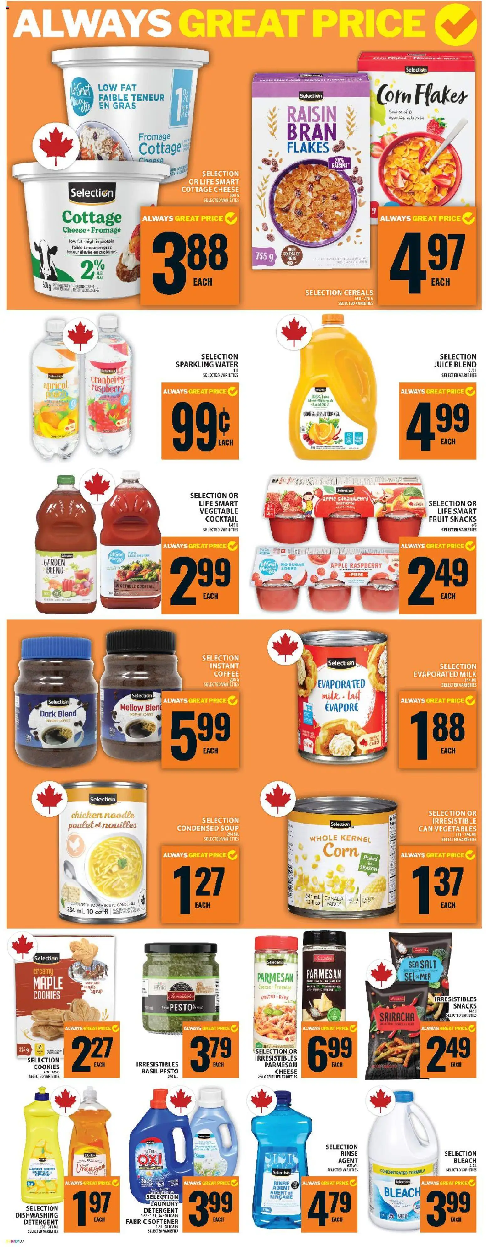Food Basics flyer valid from 01.01.2026 | Page: 8 | Products: Cereals, Detergent, Coffee, Juice