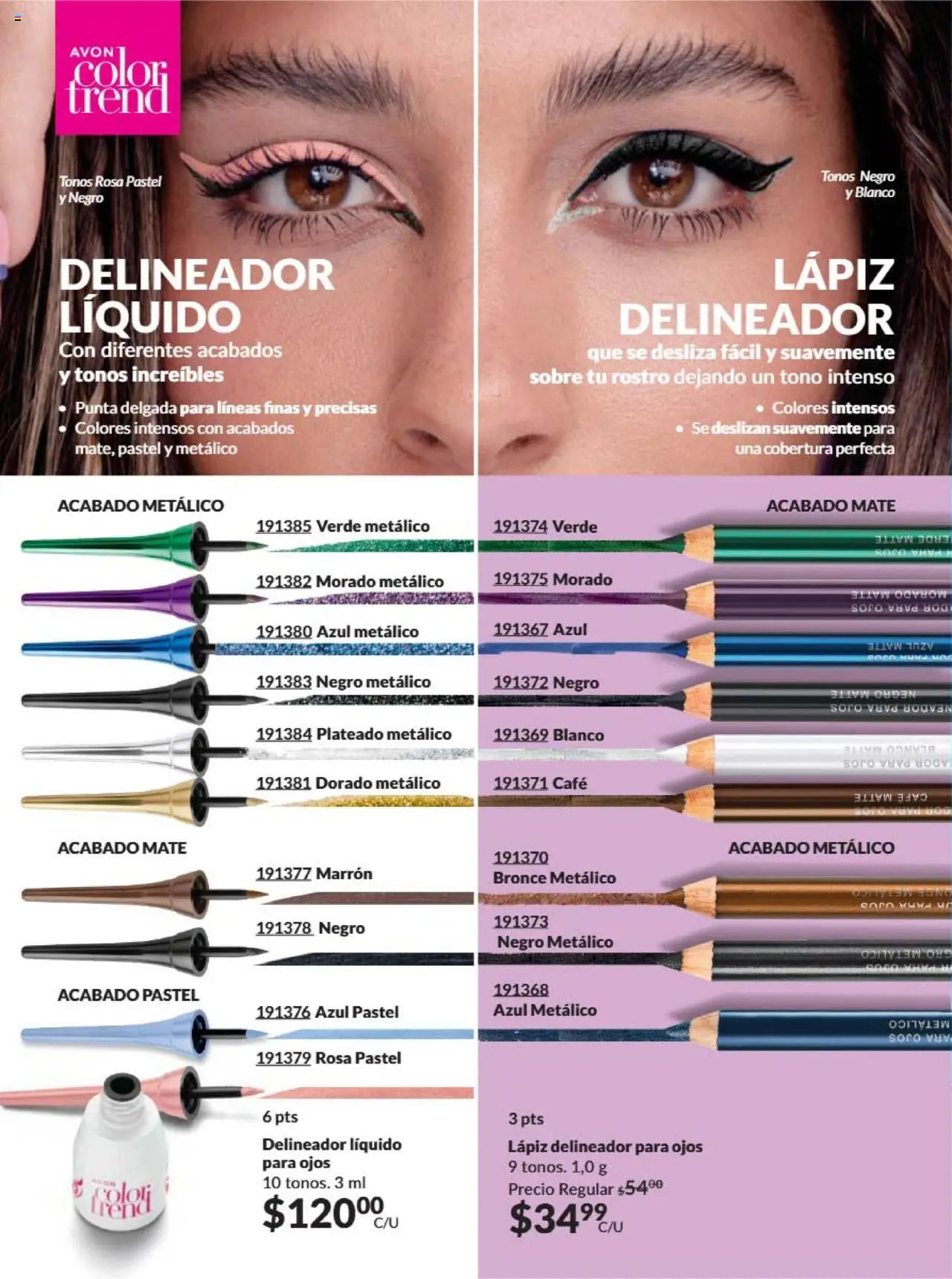 Nuevas ofertas de AVON válidas en toda la República Mexicana desde el 09.10.2025. ¡Encuentra las mejores ofertas en AVON - Campaña 16 2025! | Página: 54 | Productos: Pastel, Café, Mate, Delineador