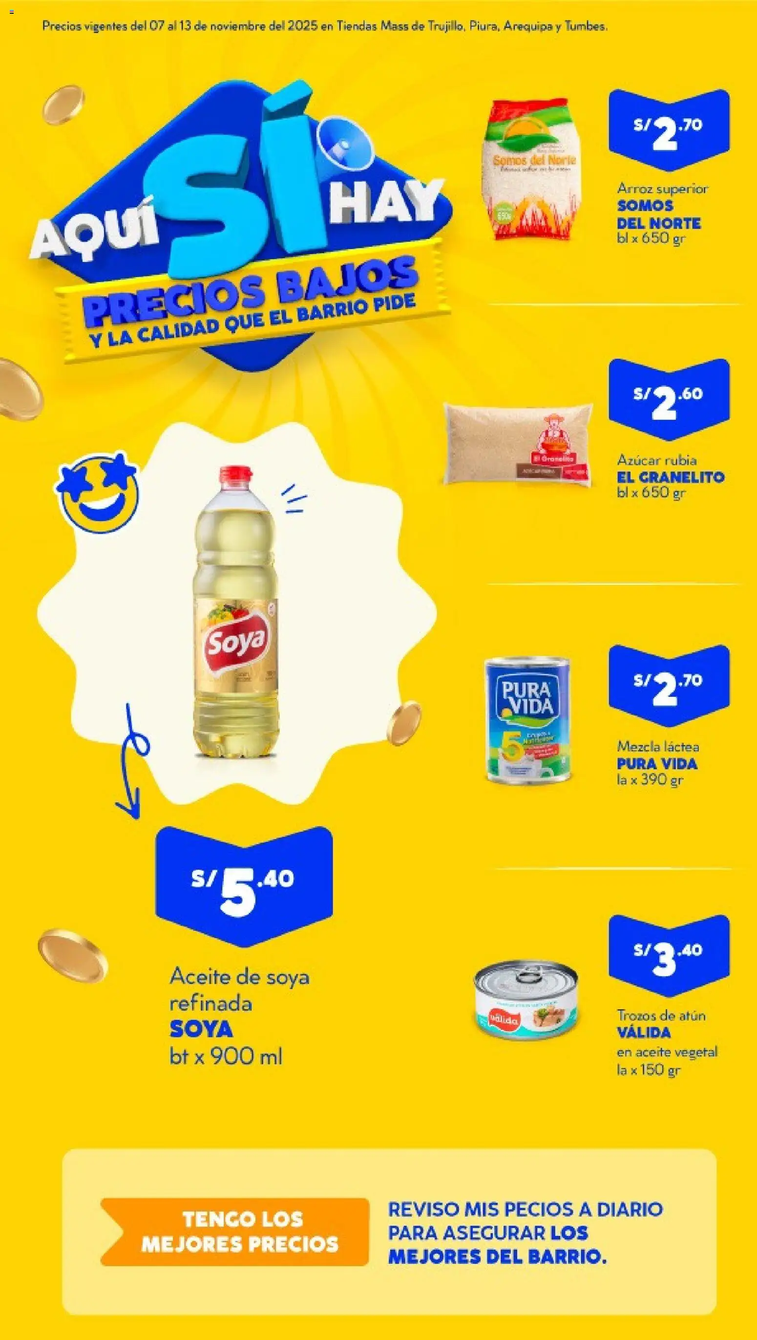 Catálogo Mass válido desde 07.11.2025 | Página: 1 | Productos: Aceite, Arroz