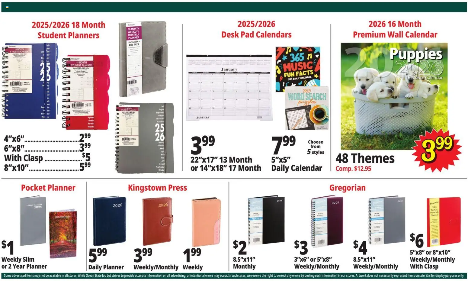 Ocean State Job Lot Black Friday - valid from 27.11.2025 | Page: 26 | Products: Press, Desk