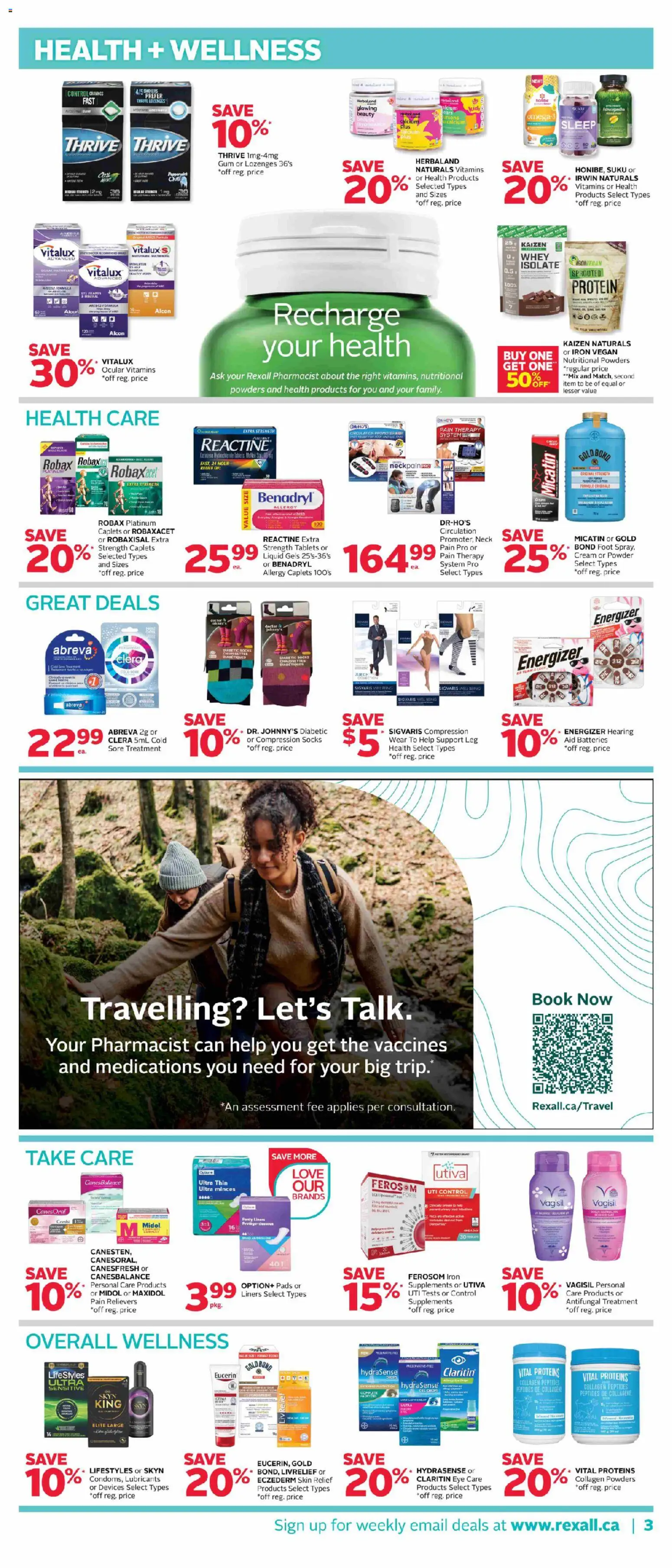 Rexall flyer valid from 28.11.2025 | Page: 10 | Products: Cream, Iron, Powder, Socks